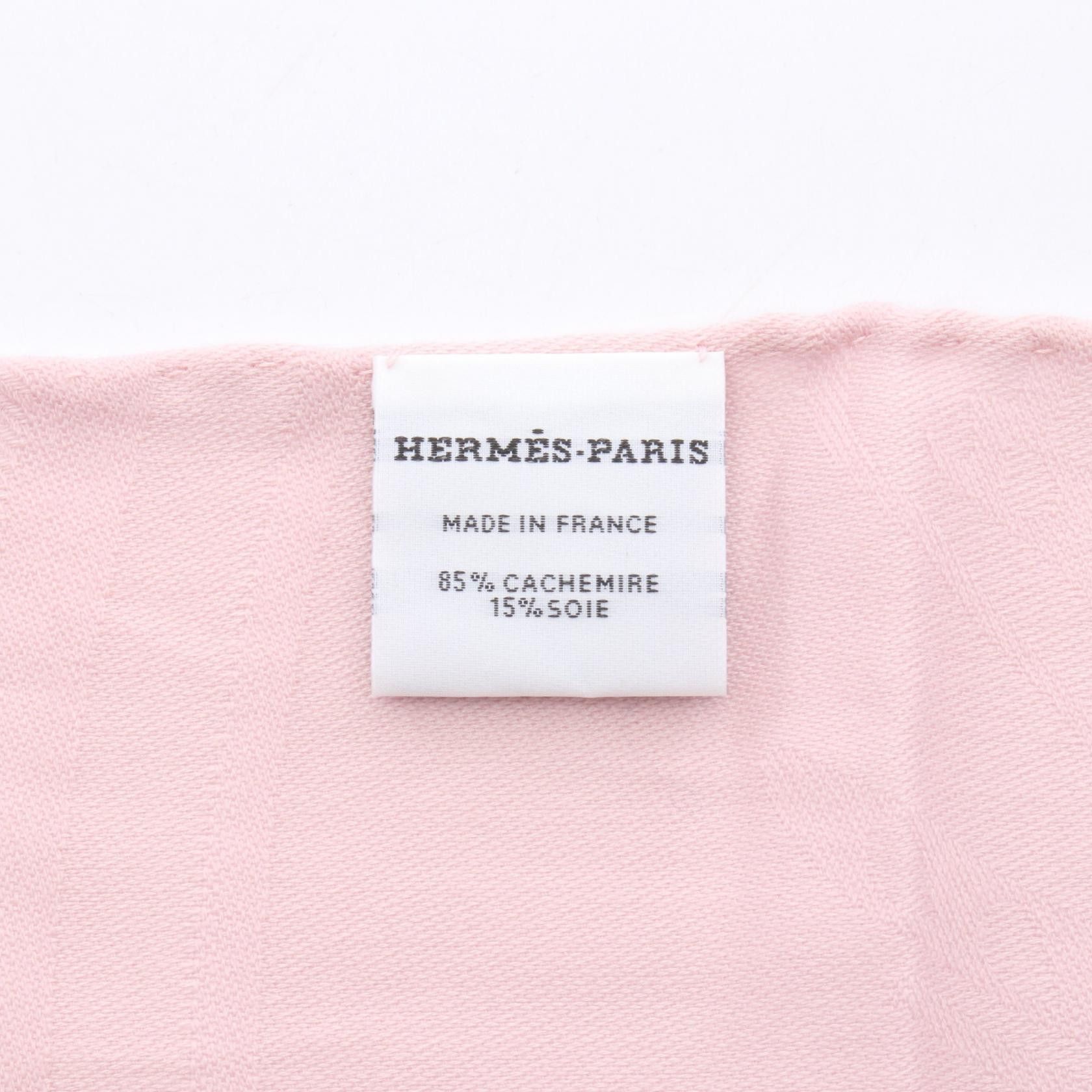 Hermes Hermes Hermes New Libris Silk Cashmere Stole Textile Shawl DUTY FREE for USA Size ONE SIZE - 2 Thumbnail