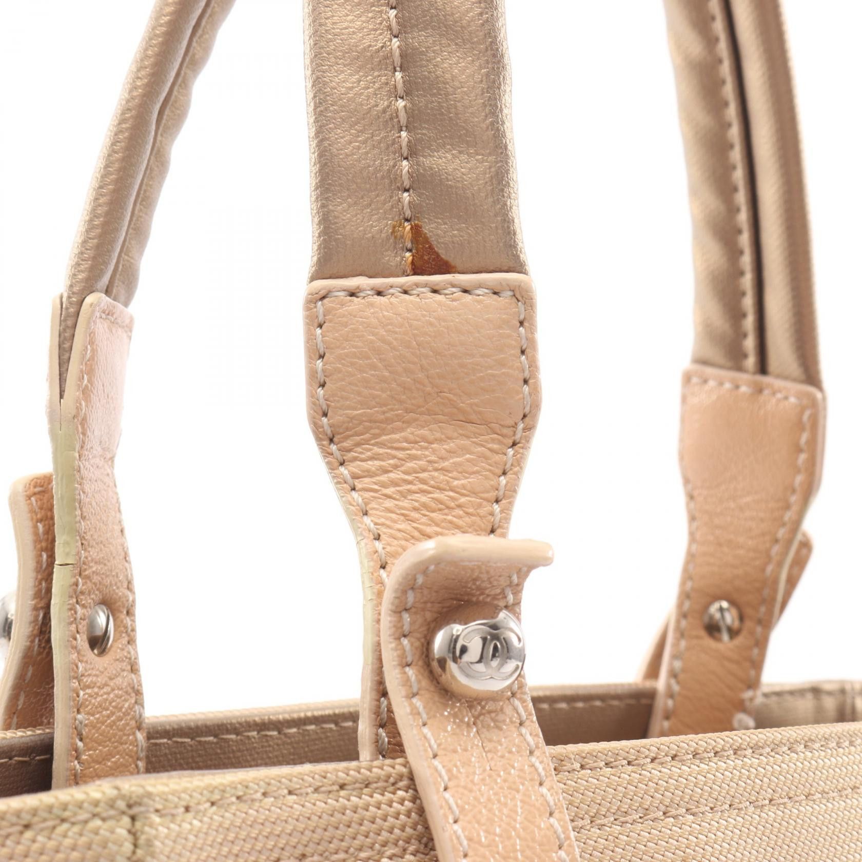 Chanel Chanel Chanel Paris-Biarritz PVC Coated Canvas Leather Tote Bag Plastic / Synthetic Tote Bag A34208 DUTY FREE for USA Size ONE SIZE - 7 Thumbnail