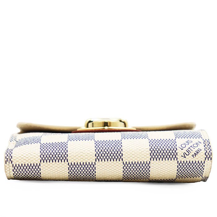 Louis Vuitton Louis Vuitton Louis Vuitton Portefeuille Joy Damier Azur Wallet Textile Short Wallet N60030 DUTY FREE for USA Size ONE SIZE - 9 Thumbnail