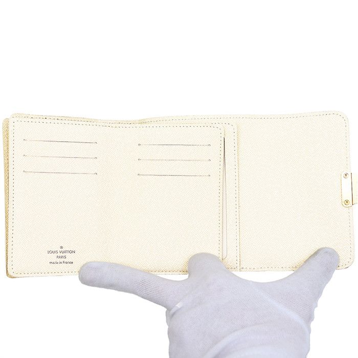 Louis Vuitton Louis Vuitton Louis Vuitton Portefeuille Joy Damier Azur Wallet Textile Short Wallet N60030 DUTY FREE for USA Size ONE SIZE - 6 Thumbnail