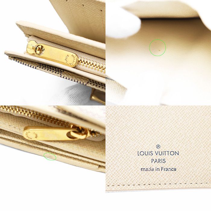Louis Vuitton Louis Vuitton Louis Vuitton Portefeuille Joy Damier Azur Wallet Textile Short Wallet N60030 DUTY FREE for USA Size ONE SIZE - 10 Thumbnail
