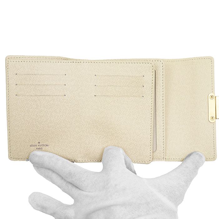 Louis Vuitton Louis Vuitton Louis Vuitton Portefeuille Koala Damier Azur Trifold Wallet Textile Short Wallet N60013 DUTY FREE for USA Size ONE SIZE - 9 Thumbnail