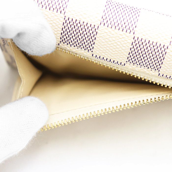 Louis Vuitton Louis Vuitton Louis Vuitton Portefeuille Koala Damier Azur Trifold Wallet Textile Short Wallet N60013 DUTY FREE for USA Size ONE SIZE - 6 Thumbnail