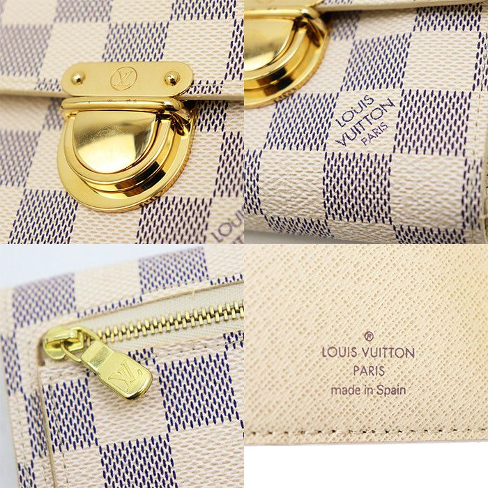 Louis Vuitton Louis Vuitton Louis Vuitton Portefeuille Koala Damier Azur Trifold Wallet Textile Short Wallet N60013 DUTY FREE for USA Size ONE SIZE - 2 Thumbnail