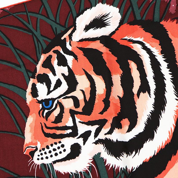 Hermes Hermes Hermes Carre Geant140 Tyger Tyger Cashmere Silk Scarf Textile Scarf DUTY FREE for USA Size ONE SIZE - 7 Thumbnail