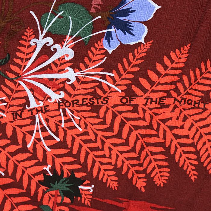 Hermes Hermes Hermes Carre Geant140 Tyger Tyger Cashmere Silk Scarf Textile Scarf DUTY FREE for USA Size ONE SIZE - 4 Thumbnail
