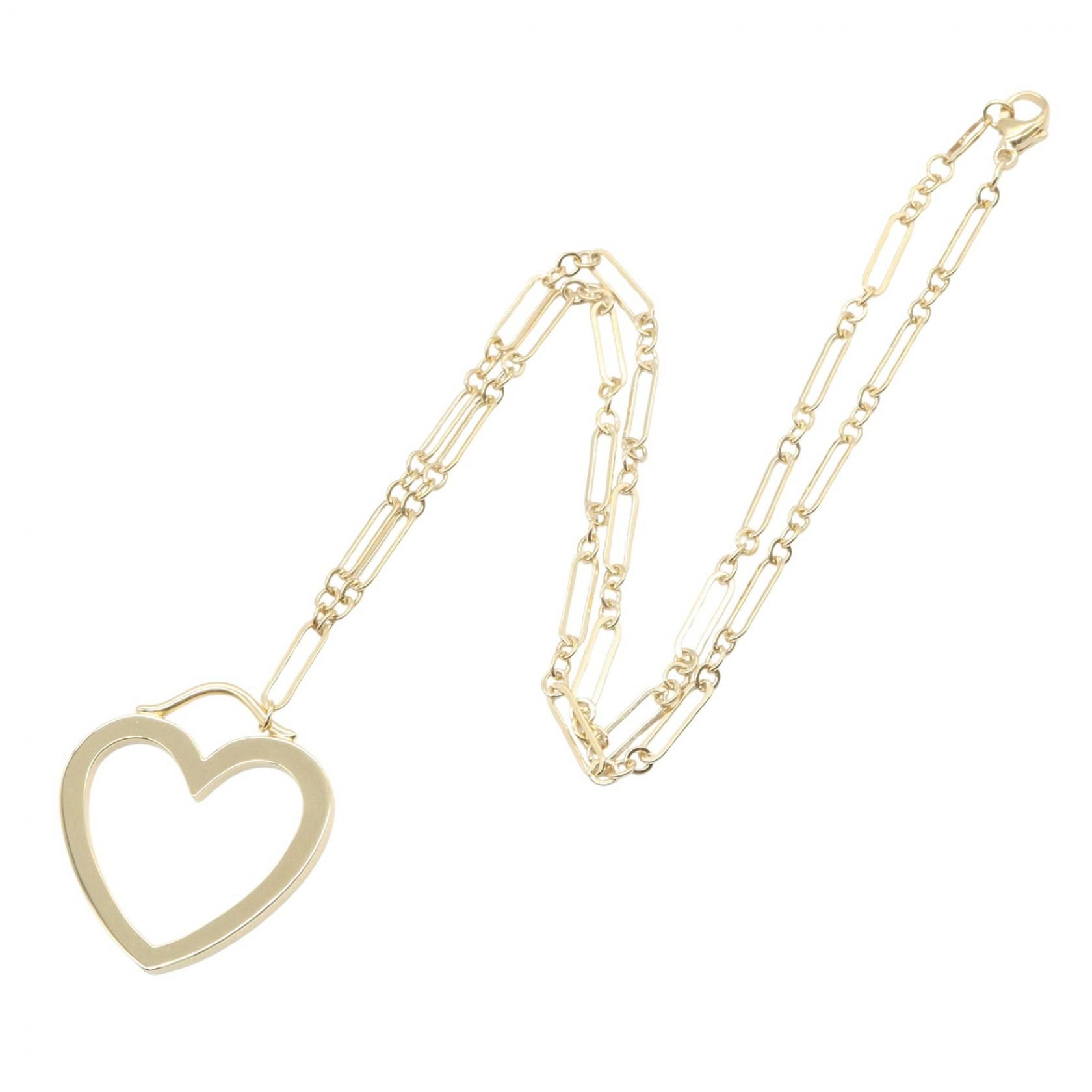 Tiffany & Co. Tiffany & Co. Tiffany＆Co. Open Heart Au750 Necklace Precious Metal Necklace DUTY FREE for USA Size ONE SIZE - 2 Thumbnail