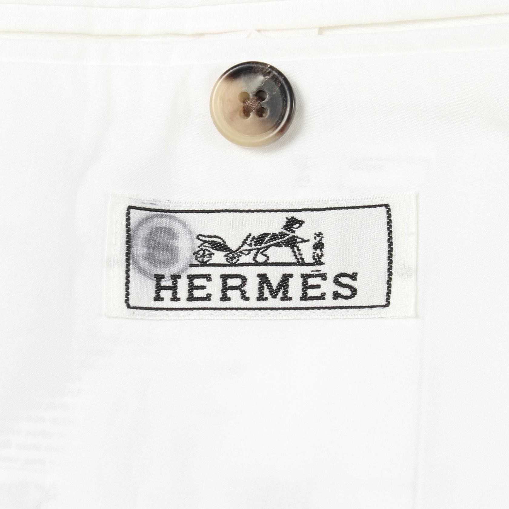 Hermes Hermes Hermes Cotton Double Breasted Jacket Textile Outerwear DUTY FREE for USA Size ONE SIZE - 3 Thumbnail