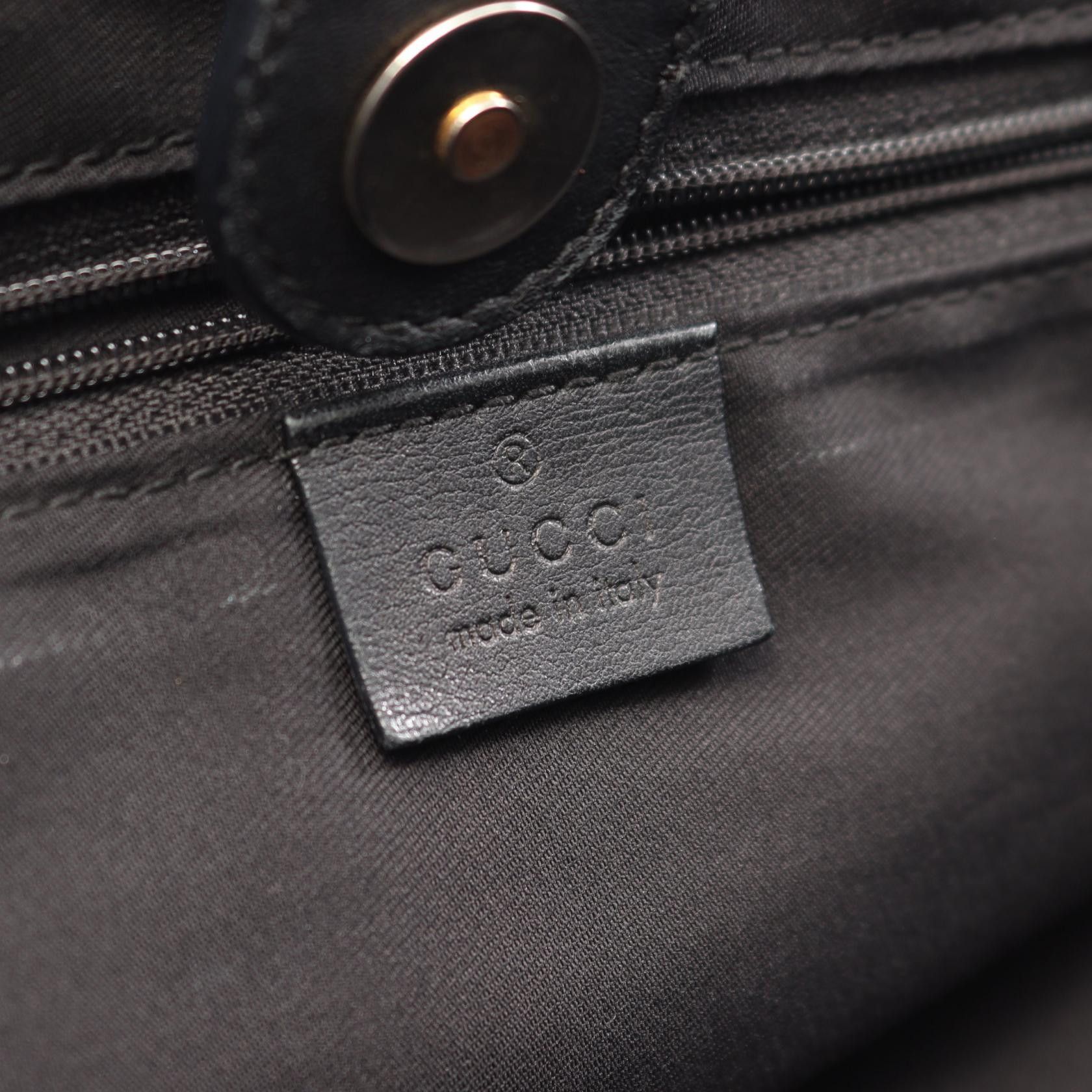 Gucci Gucci Gucci Abbey GG Canvas Tote Bag Leather Tote Bag 211982 DUTY FREE for USA Size ONE SIZE - 4 Thumbnail