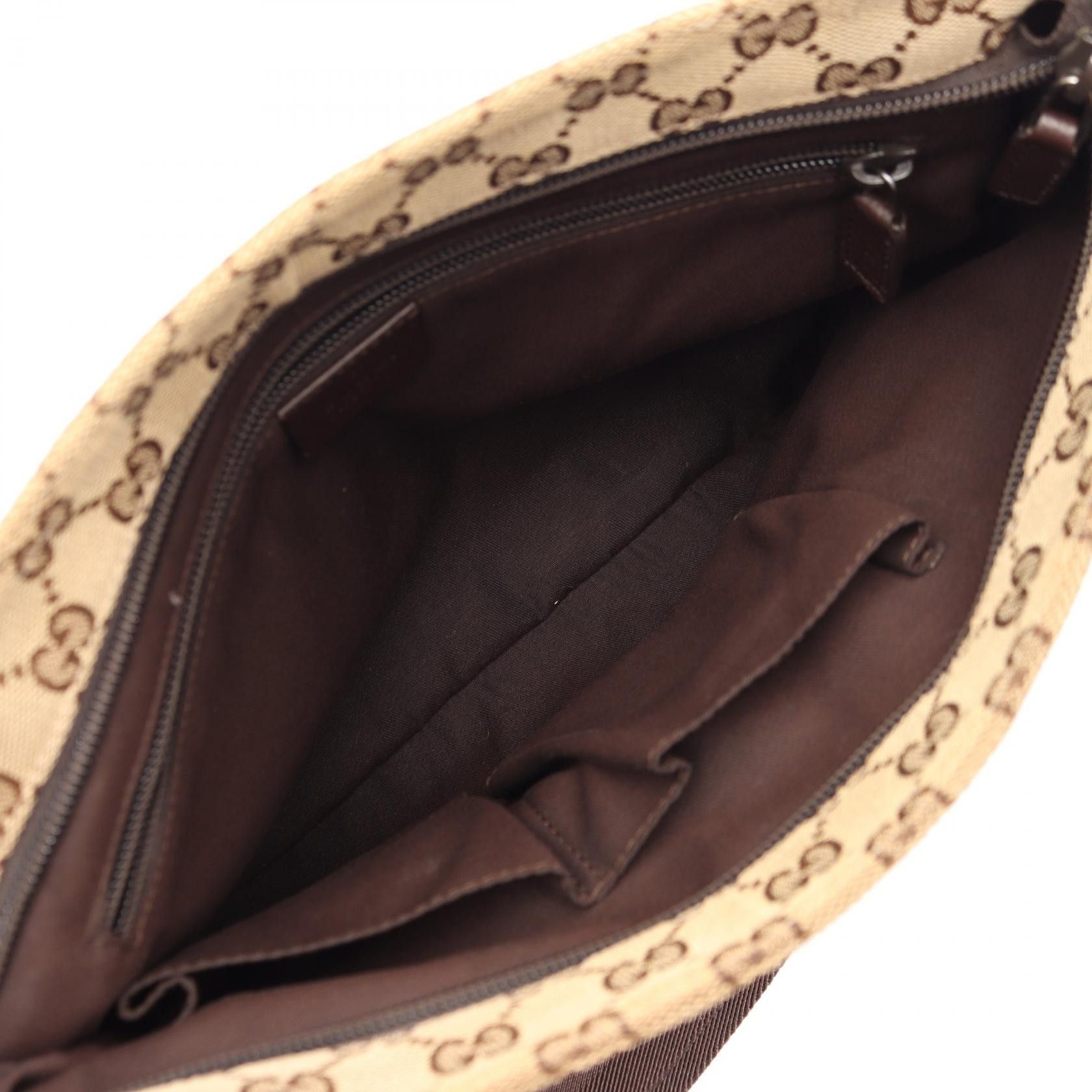 Gucci Gucci Gucci GG Canvas Shoulder Bag Leather Shoulder Bag 256100 DUTY FREE for USA Size ONE SIZE - 3 Thumbnail
