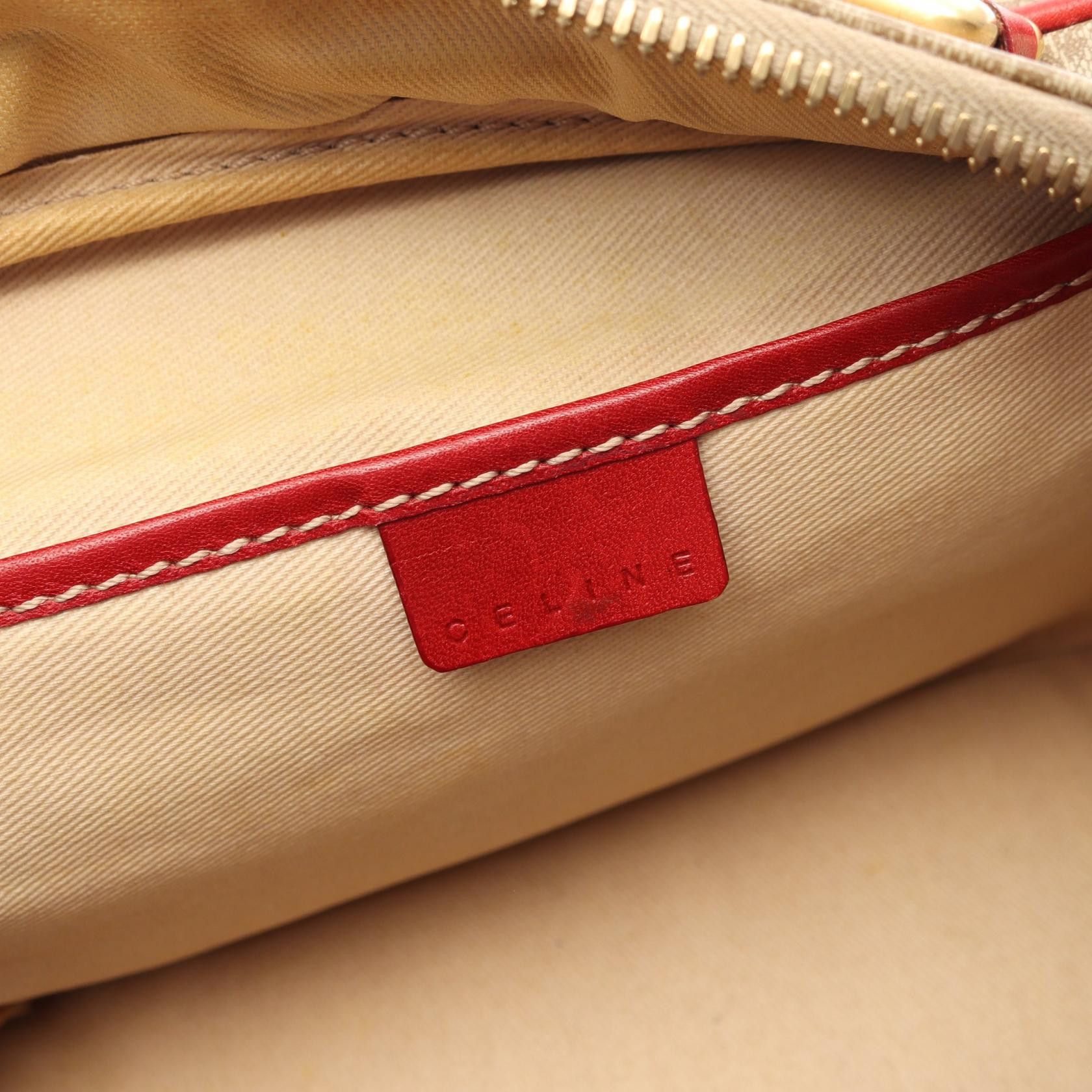 Celine Celine CELINE Macadam PVC Coated Canvas Leather Handbag Textile Handbag DUTY FREE for USA Size ONE SIZE - 4 Thumbnail