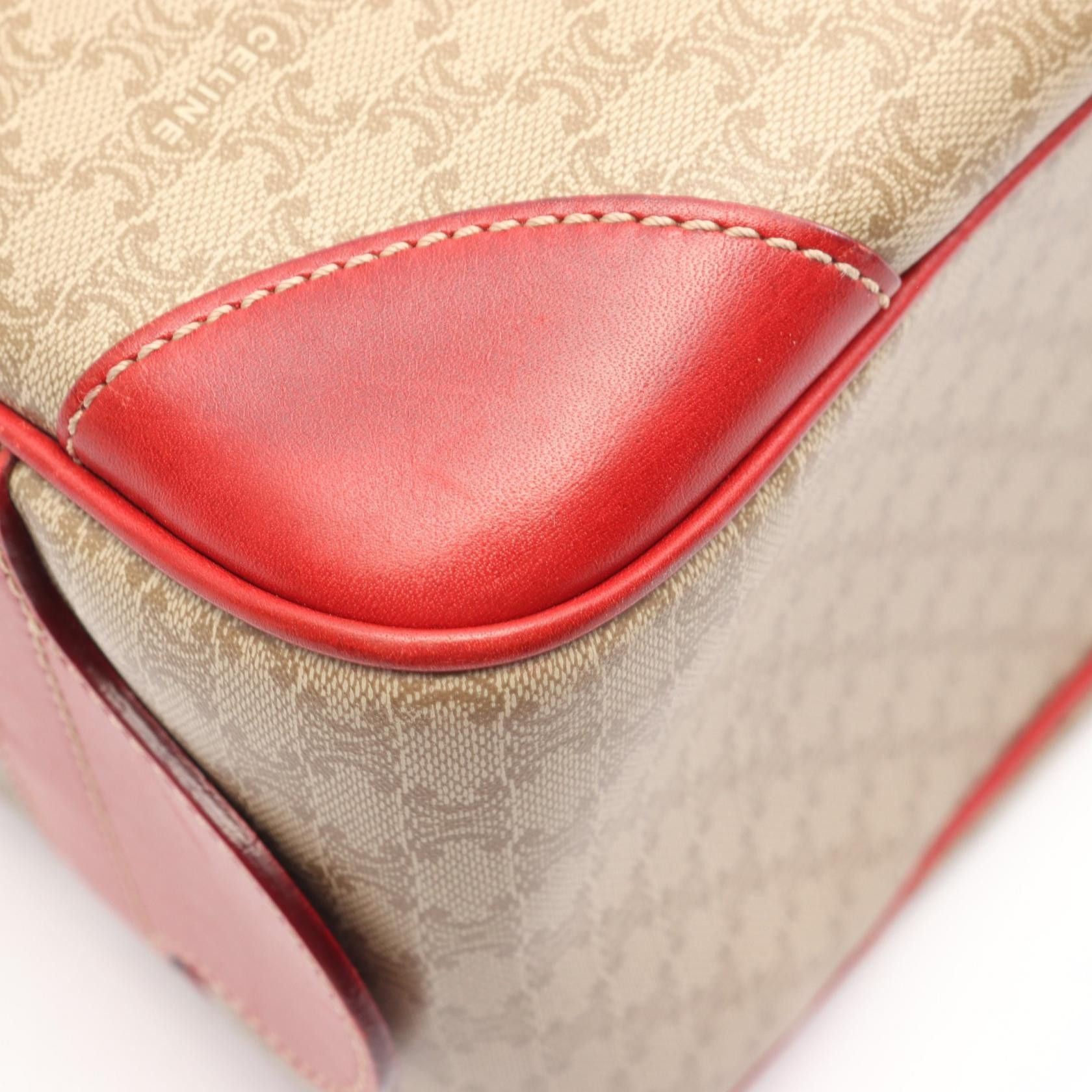 Celine Celine CELINE Macadam PVC Coated Canvas Leather Handbag Textile Handbag DUTY FREE for USA Size ONE SIZE - 6 Thumbnail
