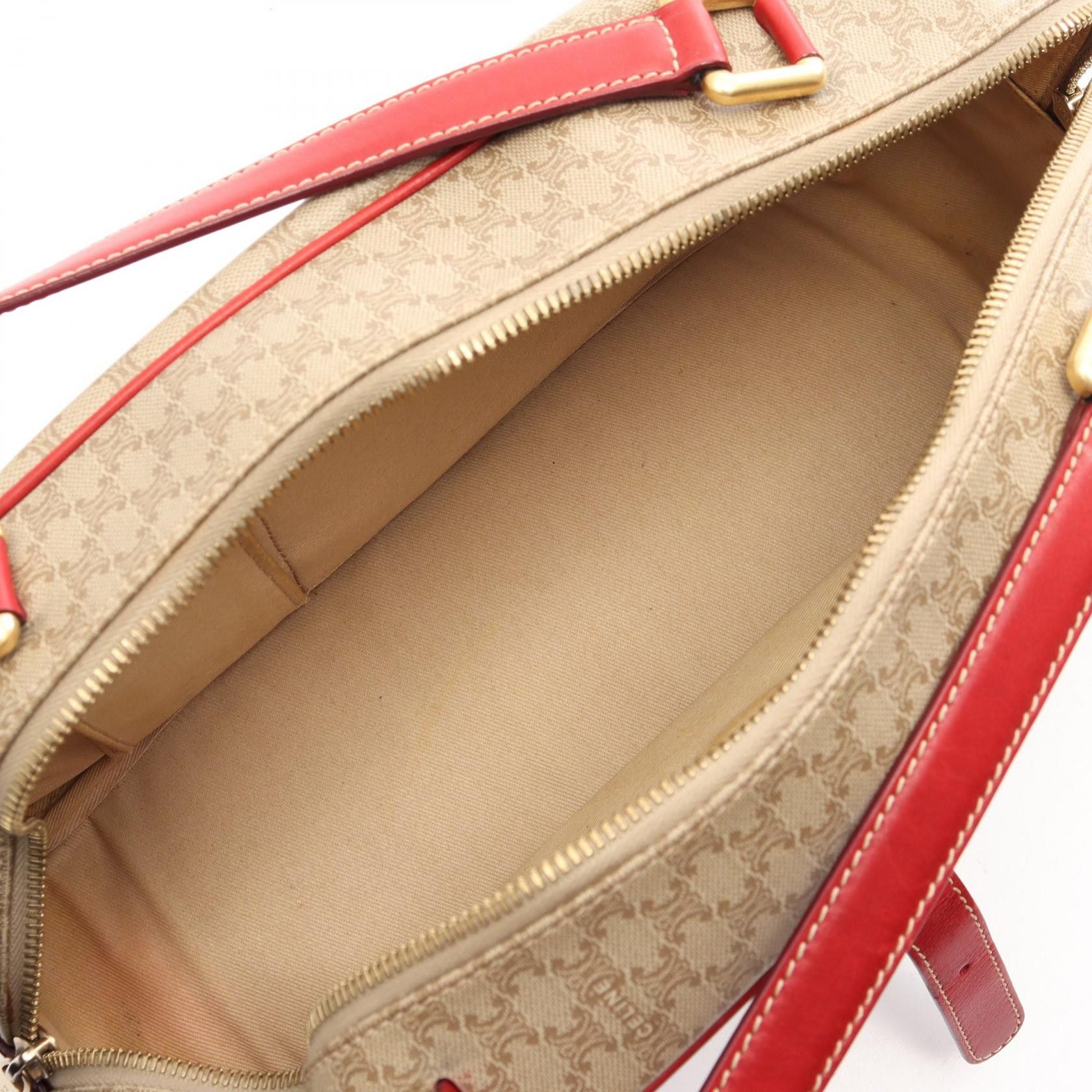 Celine Celine CELINE Macadam PVC Coated Canvas Leather Handbag Textile Handbag DUTY FREE for USA Size ONE SIZE - 3 Thumbnail