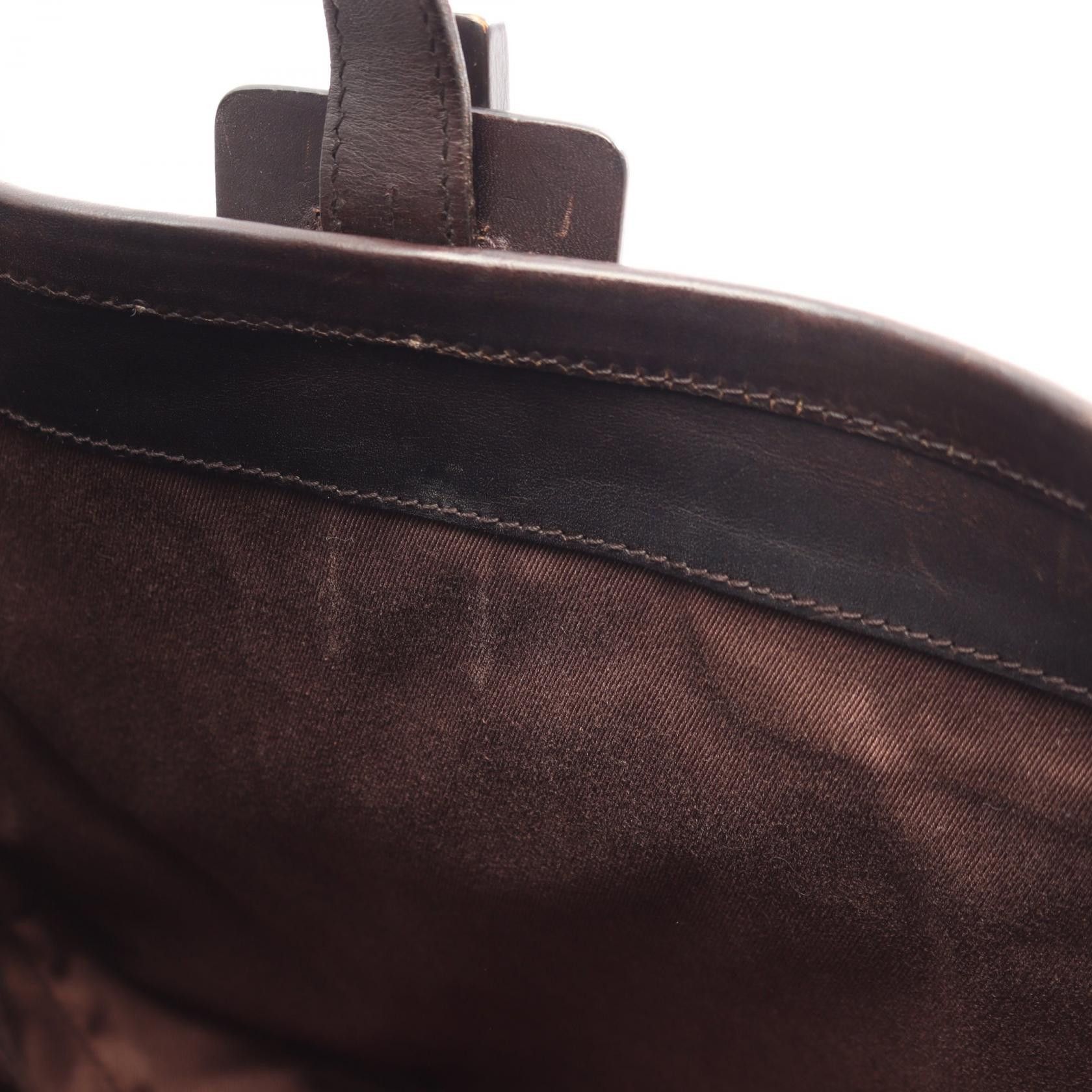 Gucci Gucci Gucci GG Canvas Tote Bag Leather Tote Bag 106241 DUTY FREE for USA Size ONE SIZE - 8 Thumbnail