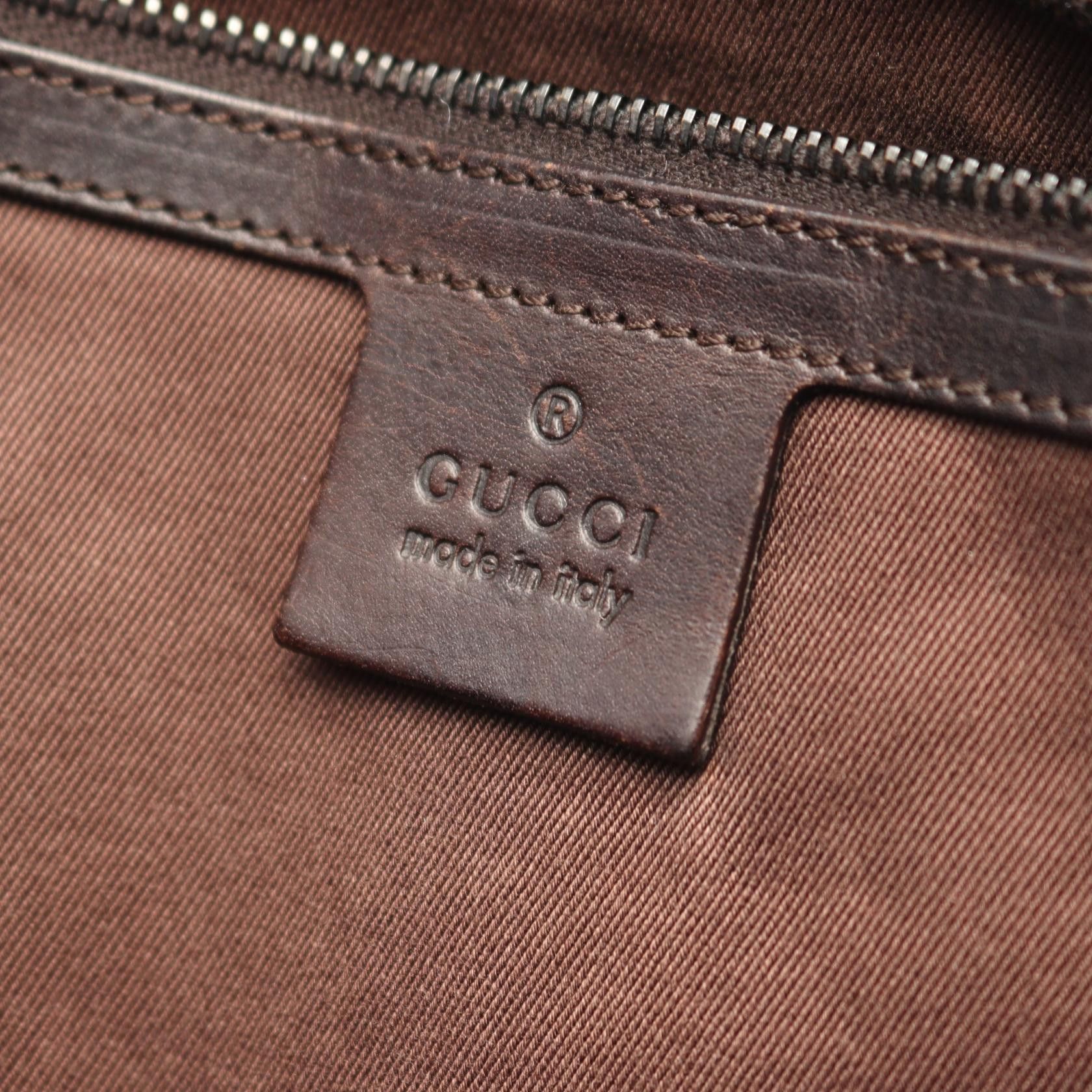 Gucci Gucci Gucci GG Canvas Tote Bag Leather Tote Bag 106241 DUTY FREE for USA Size ONE SIZE - 4 Thumbnail
