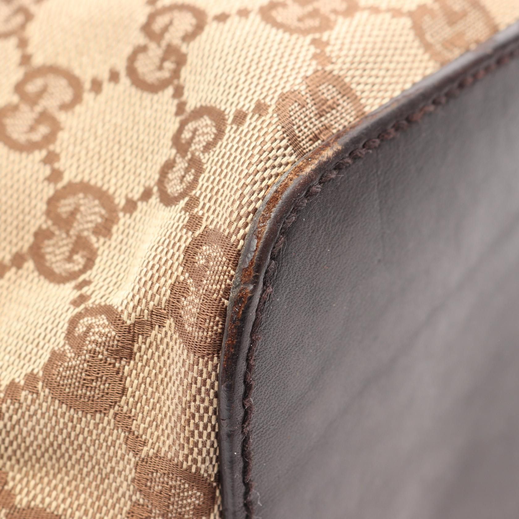 Gucci Gucci Gucci GG Canvas Tote Bag Leather Tote Bag 106241 DUTY FREE for USA Size ONE SIZE - 5 Thumbnail