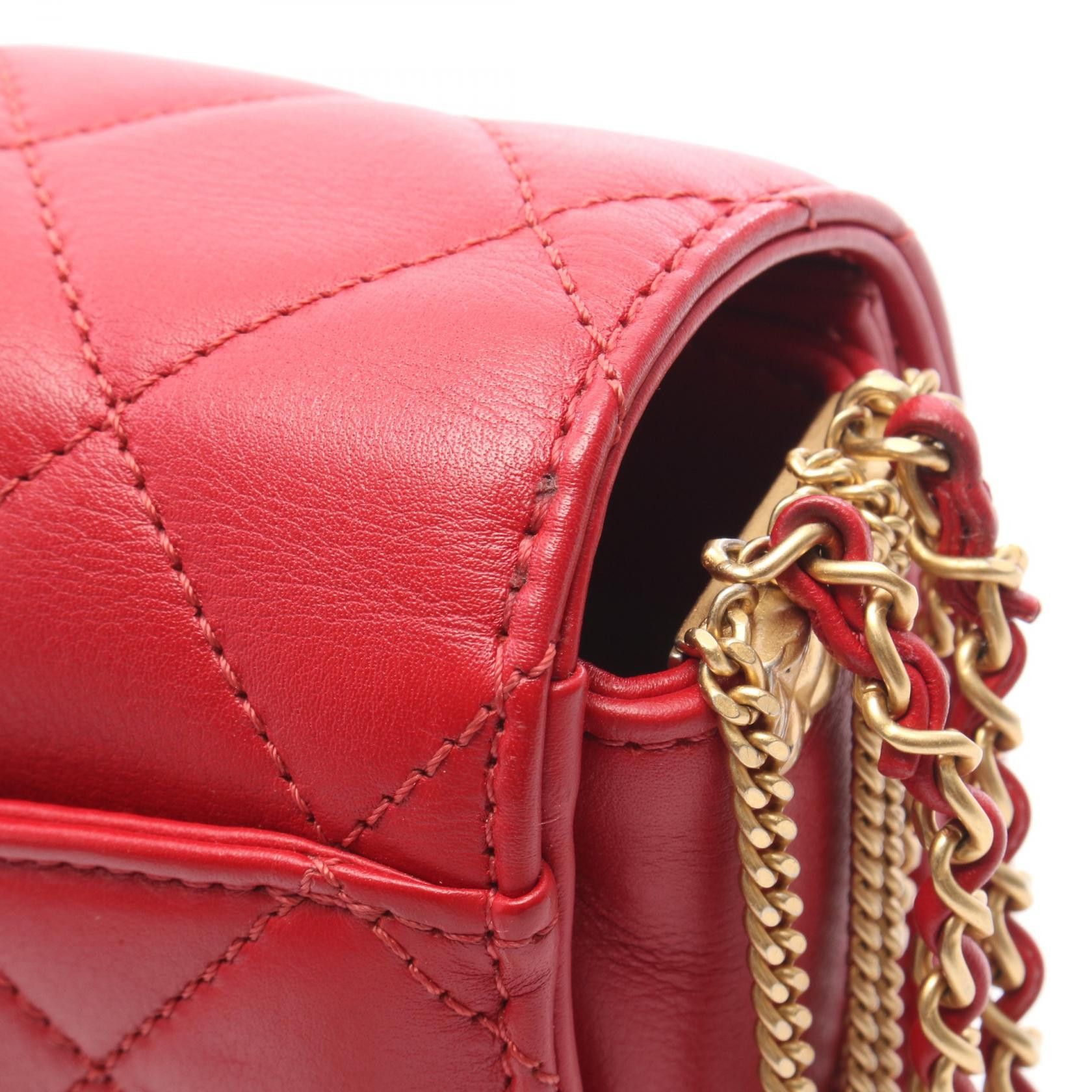 Chanel Chanel CHANEL Matelasse Lambskin Shoulder Bag Leather Shoulder Bag DUTY FREE for USA Size ONE SIZE - 8 Thumbnail