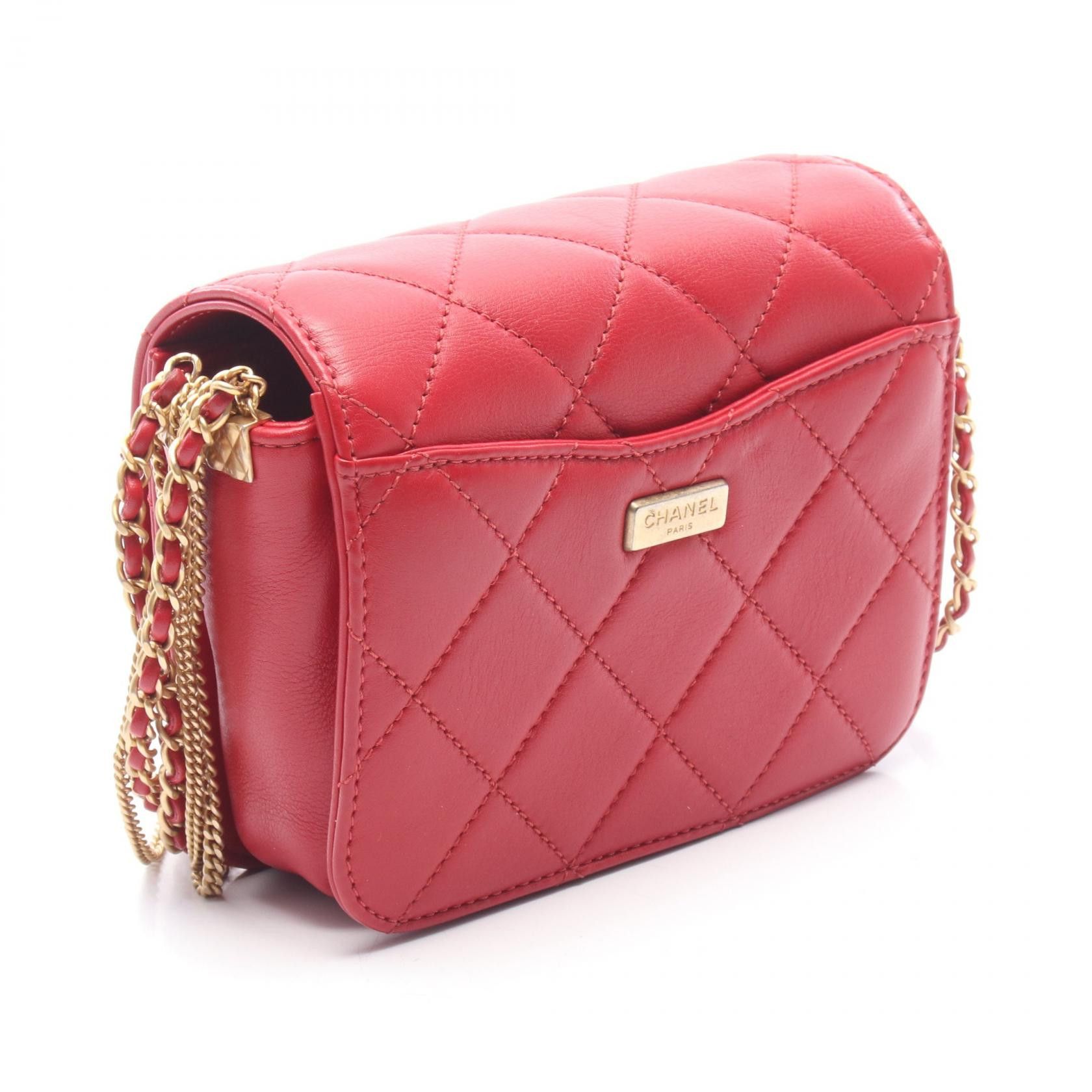 Chanel Chanel CHANEL Matelasse Lambskin Shoulder Bag Leather Shoulder Bag DUTY FREE for USA Size ONE SIZE - 2 Thumbnail