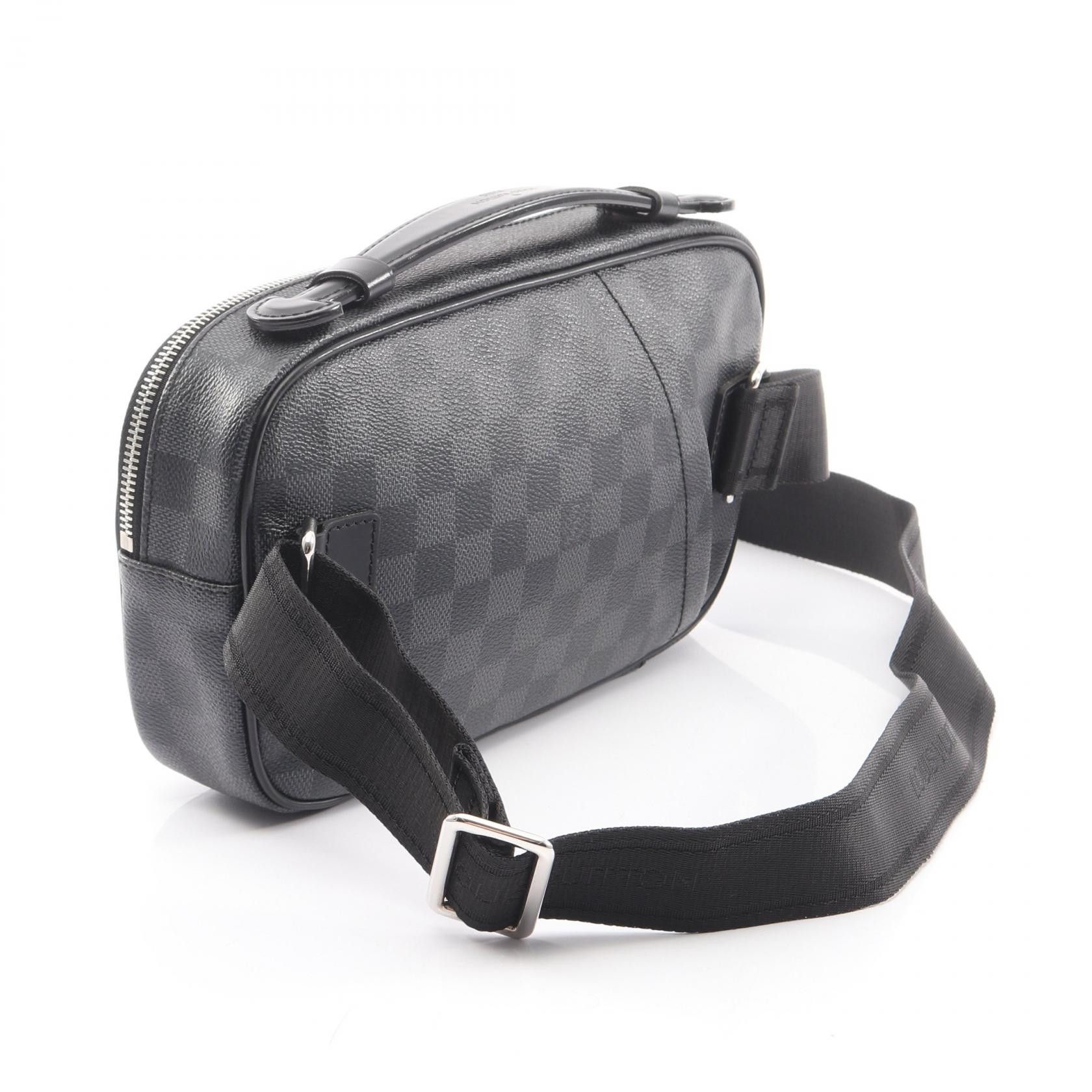 Louis Vuitton Louis Vuitton Louis Vuitton Ambreuil Damier Graphite waist bag Textile Belt Bag N41289 DUTY FREE for USA Size ONE SIZE - 2 Thumbnail