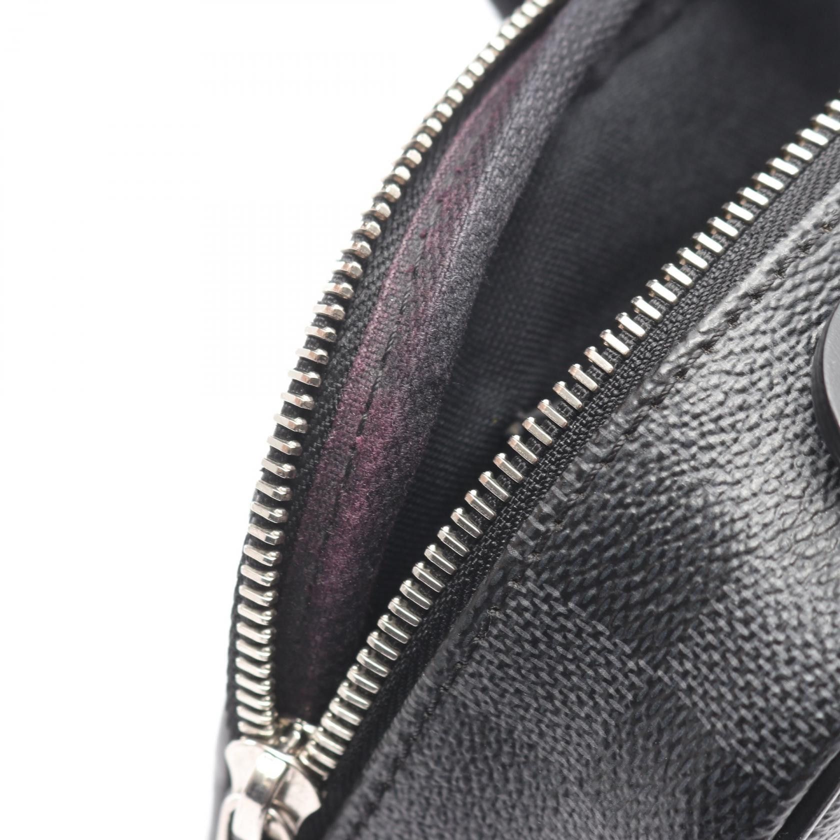 Louis Vuitton Louis Vuitton Louis Vuitton Ambreuil Damier Graphite waist bag Textile Belt Bag N41289 DUTY FREE for USA Size ONE SIZE - 8 Thumbnail