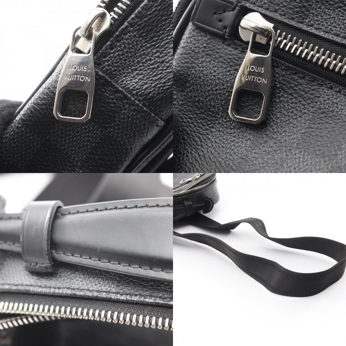 Louis Vuitton Louis Vuitton Louis Vuitton Ambreuil Damier Graphite waist bag Textile Belt Bag N41289 DUTY FREE for USA Size ONE SIZE - 10 Thumbnail