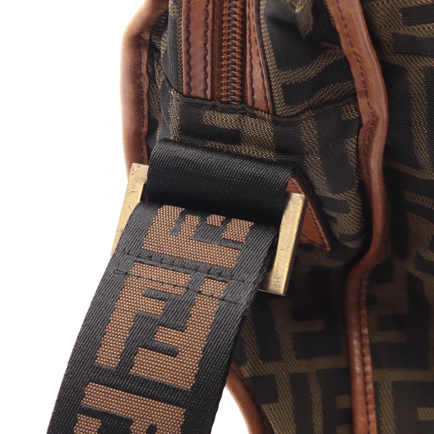 Fendi Fendi Fendi Zucca Canvas Leather Shoulder Bag Textile Shoulder Bag 7VA152 DUTY FREE for USA Size ONE SIZE - 6 Thumbnail