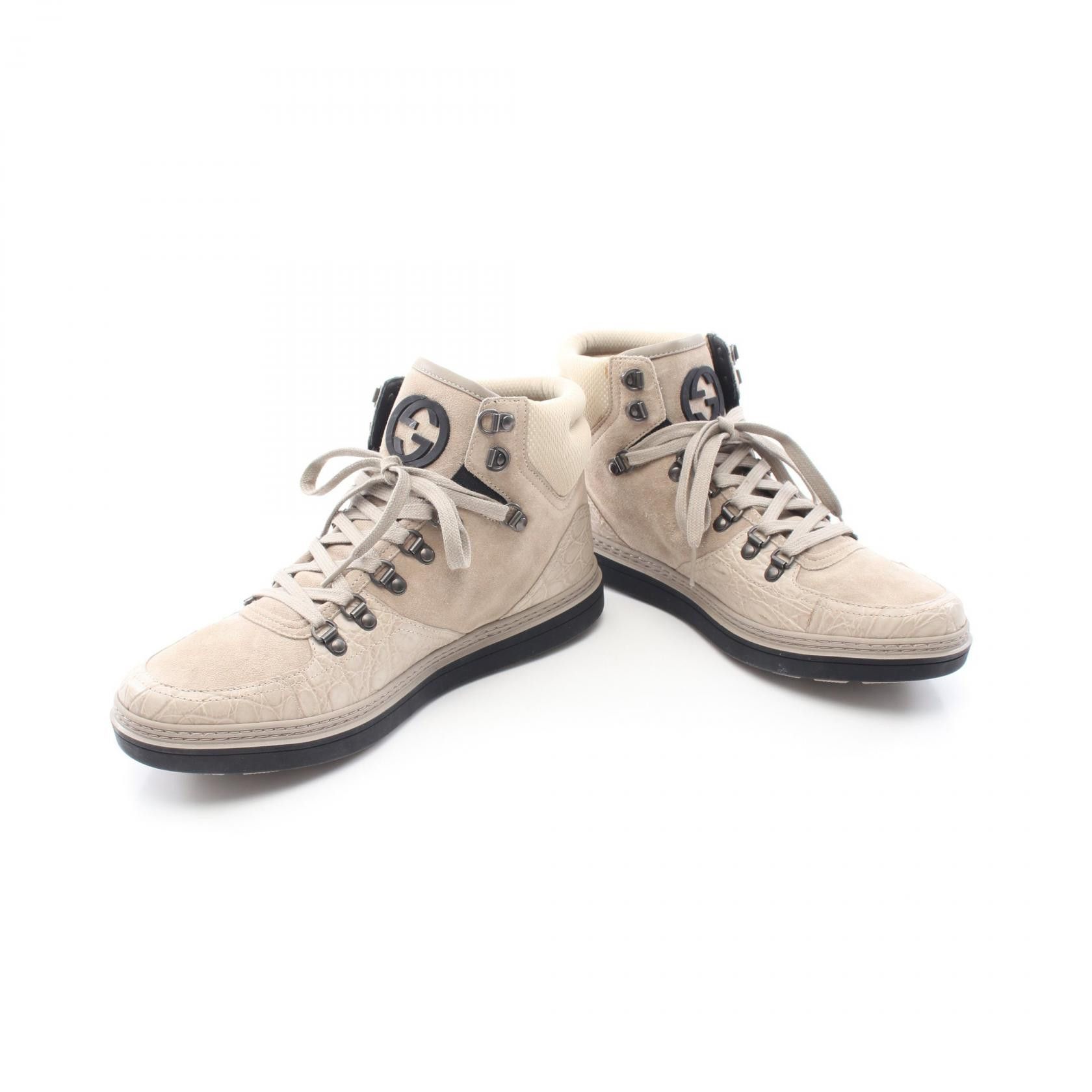 Gucci Gucci Gucci Interlocking G Leather Sneakers Limited Leather Shoes 376212 DUTY FREE for USA Size ONE SIZE - 3 Thumbnail