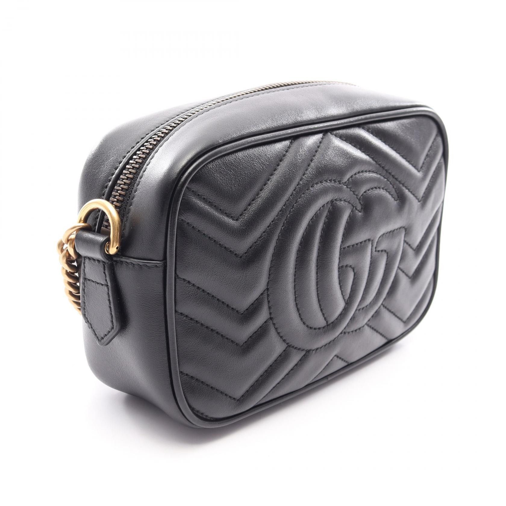 Gucci Gucci Gucci GG Marmont Leather Mini Shoulder Bag Leather Shoulder Bag 448065 DUTY FREE for USA Size ONE SIZE - 2 Thumbnail