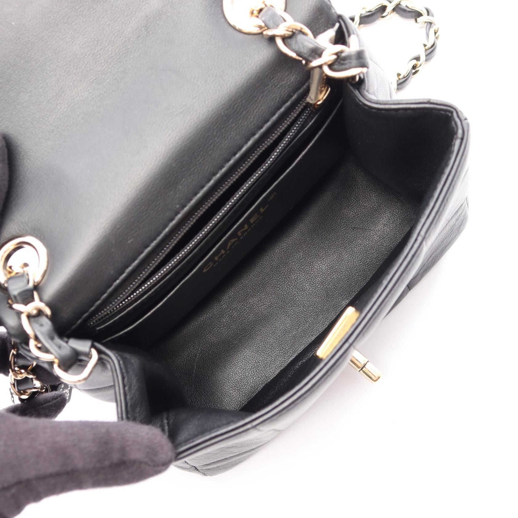 Chanel Chanel Chanel Mini Flap Lambskin Shoulder Bag Leather Shoulder Bag AS3744 DUTY FREE for USA Size ONE SIZE - 3 Thumbnail