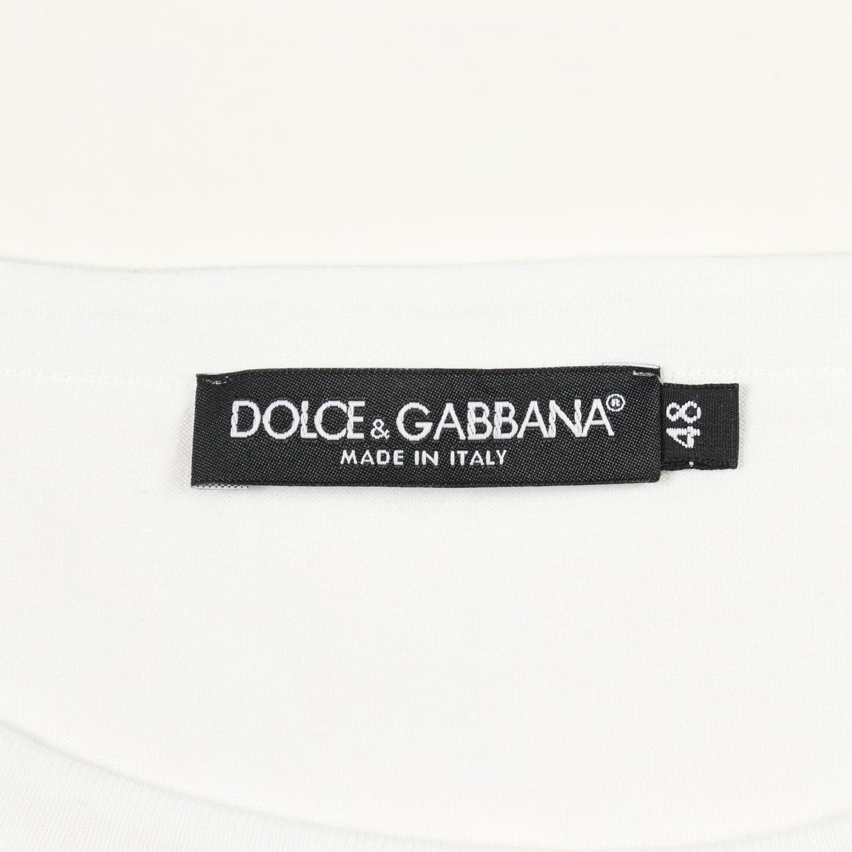 Dolce & Gabbana Dolce & Gabbana Dolce & Gabbana Cotton T Shirt Textile T-Shirts G8IC0T DUTY FREE for USA Size ONE SIZE - 3 Thumbnail