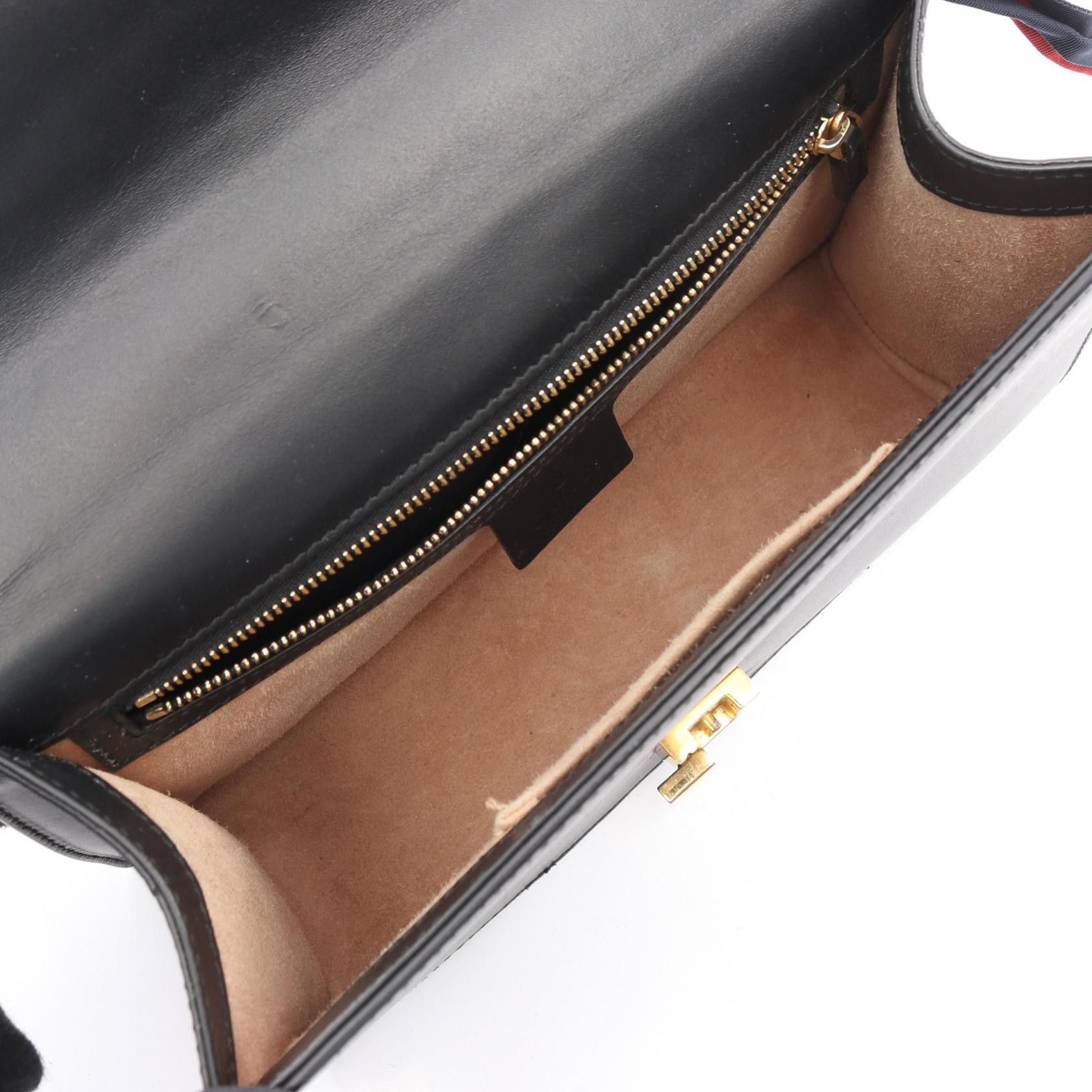 Gucci Gucci Gucci Sylvie Small Leather Shoulder Bag Leather Shoulder Bag 421882 DUTY FREE for USA Size ONE SIZE - 3 Thumbnail