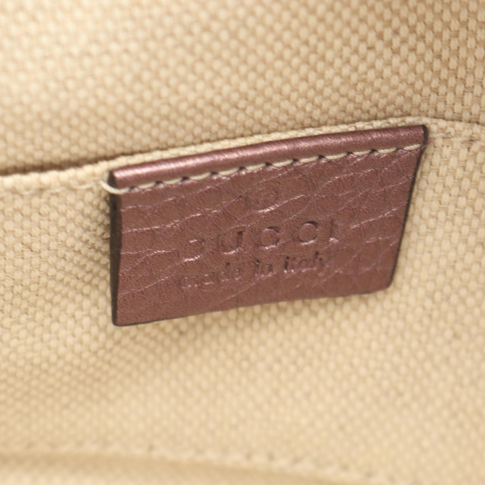 Gucci Gucci Gucci Soho Metallic Leather Shoulder Bag Leather Shoulder Bag 353965AH90G DUTY FREE for USA Size ONE SIZE - 4 Thumbnail
