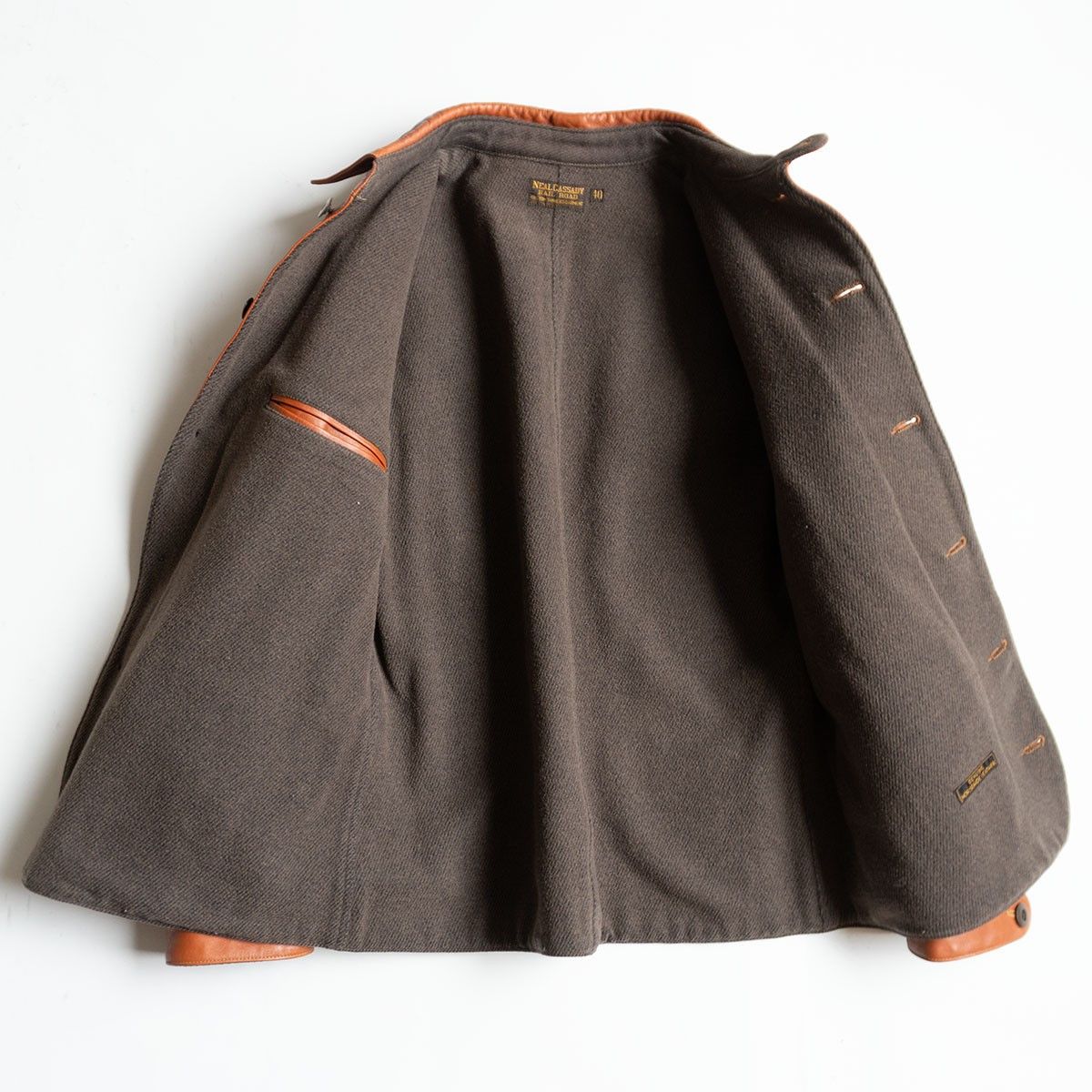 Vintage BOOTLEGGERS 40 BRAKEMAN COAT Jacket Size 40 Size US XXS / EU 40 - 3 Thumbnail