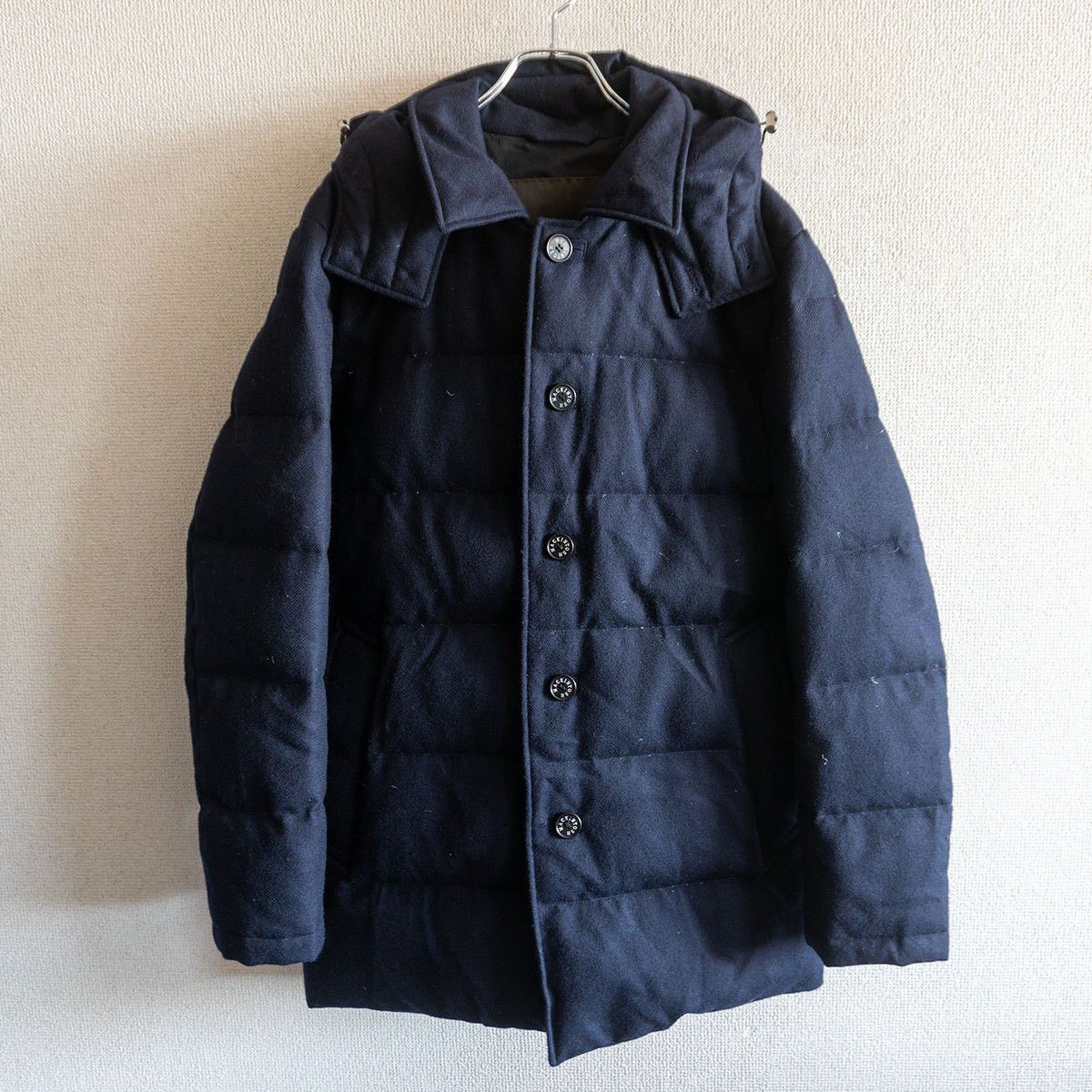 Vintage MACKINTOSH LONDON Wool Down Jacket Blue Size 40 Size US XXS / EU 40 - 2 Thumbnail