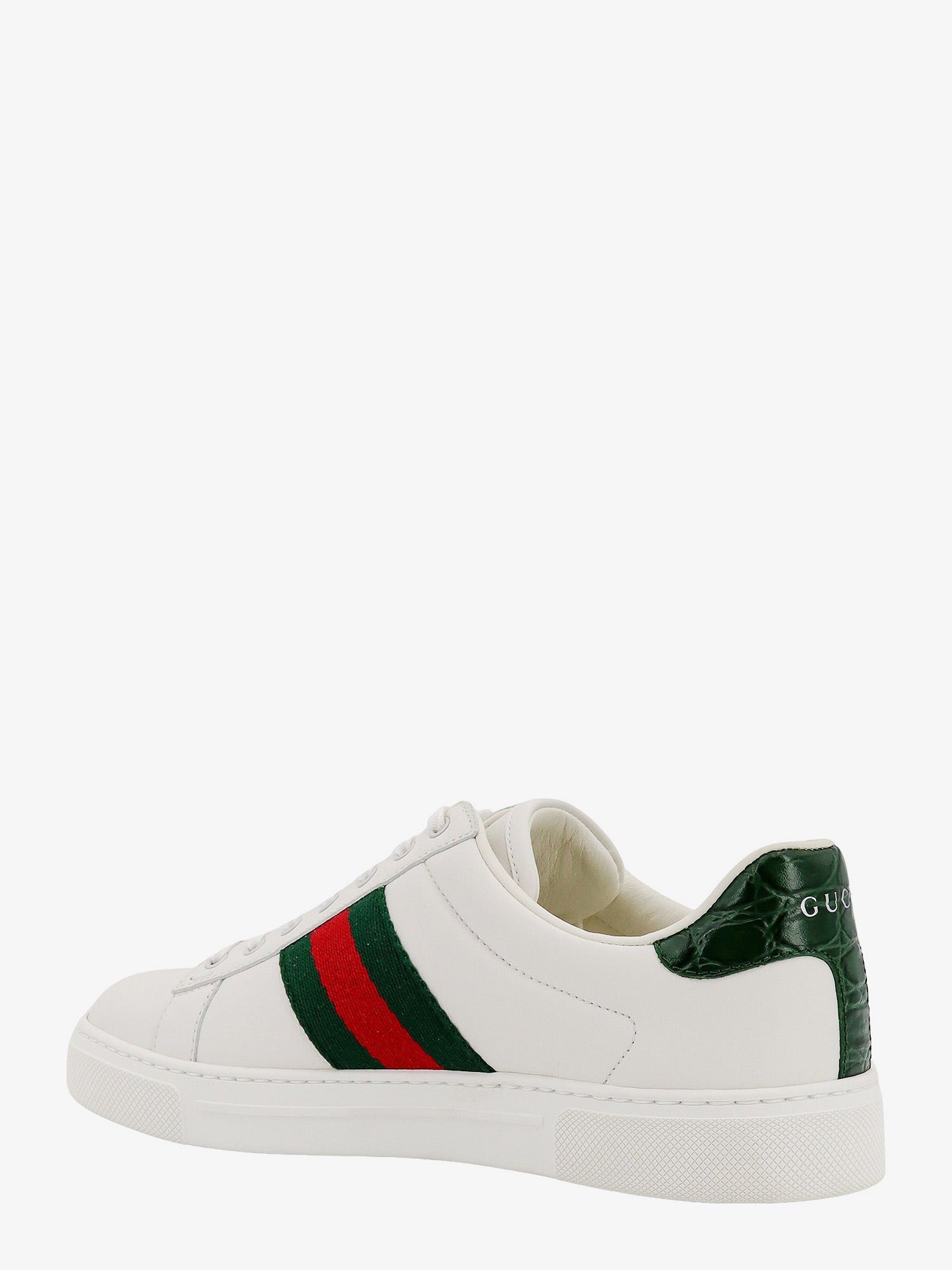 Gucci Gucci Ace leather sneakers with side Web detail IT 36 Women - USA Tariffs Included Size US 6 / IT 36 - 3 Thumbnail
