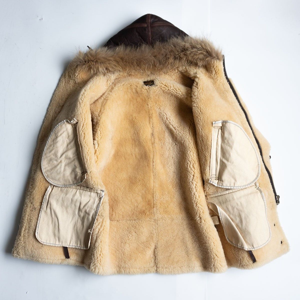 Avirex Avirex 25 B-7 Shearling Alaskan Coat Jacket Brown Size M Size US M / EU 48-50 / 2 - 3 Thumbnail