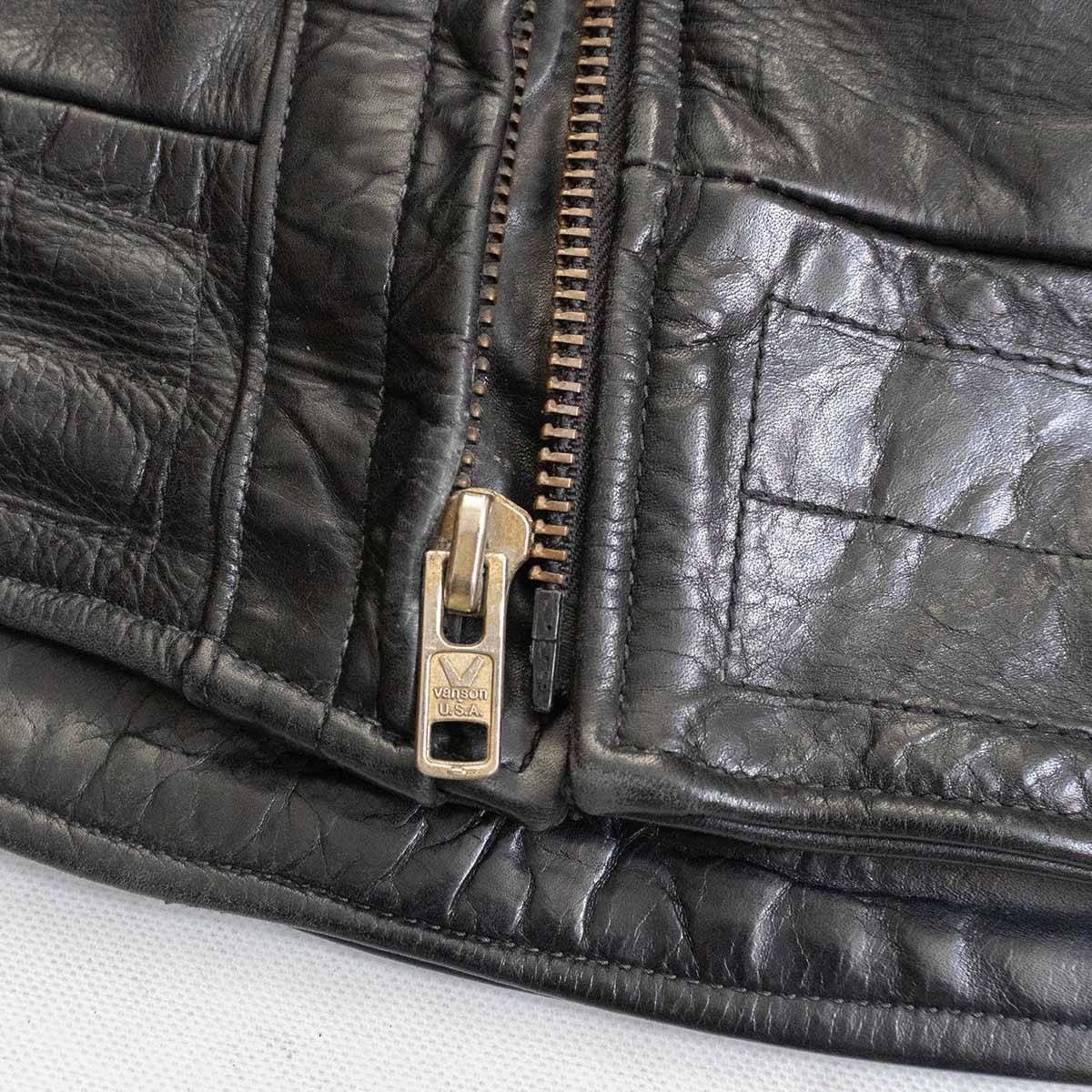 Vintage VANSON Chopper Double Rider Jacket Size L Size US L / EU 52-54 / 3 - 4 Thumbnail