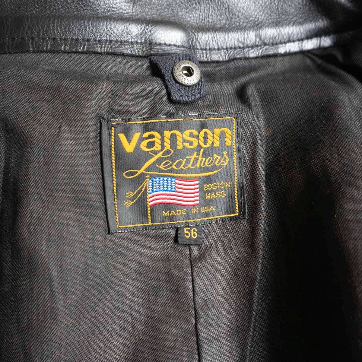 Vintage VANSON Biker Jacket Black Size 56 Size US XXL / EU 58 / 5 - 6 Thumbnail