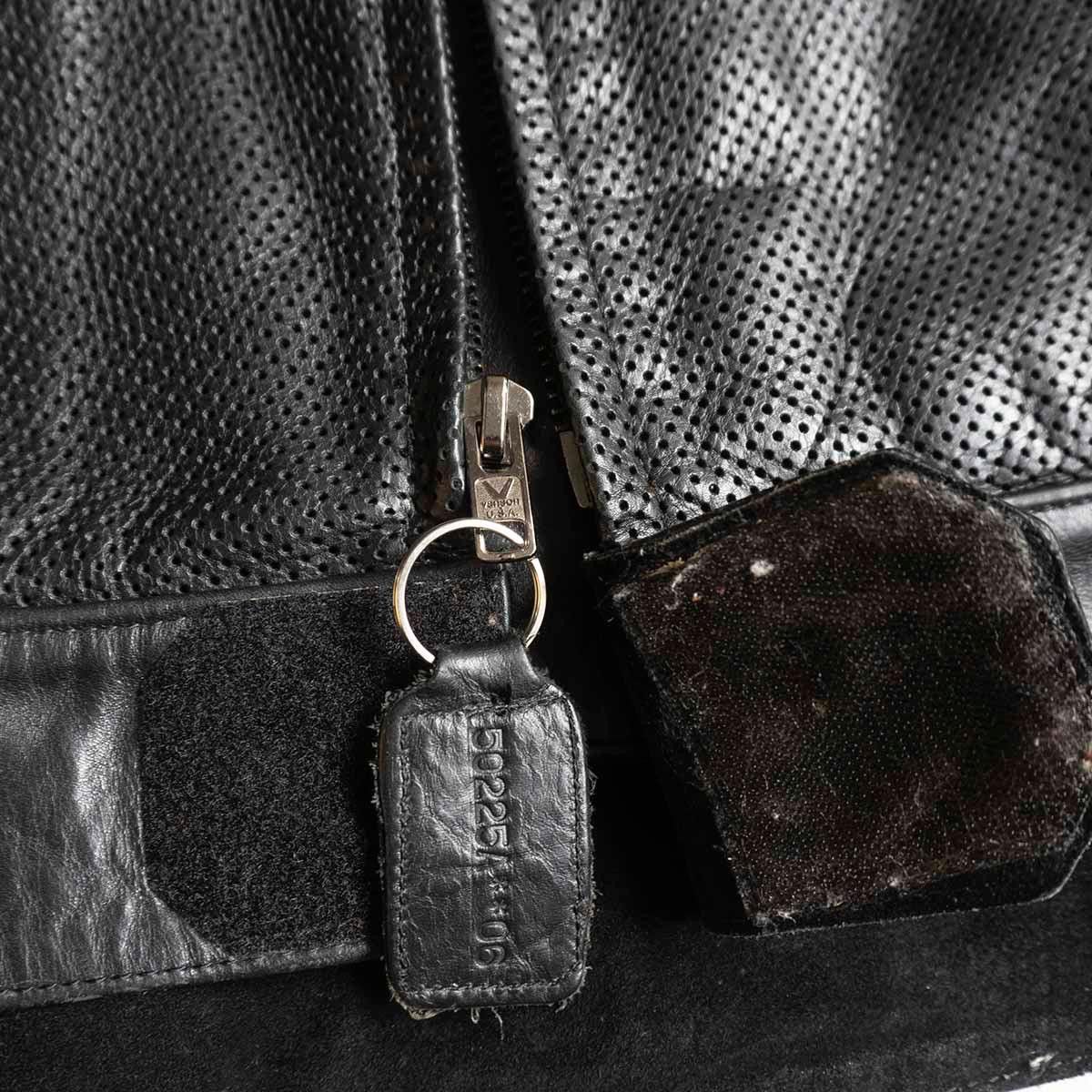 Vintage VANSON Biker Jacket Black Size 56 Size US XXL / EU 58 / 5 - 5 Thumbnail