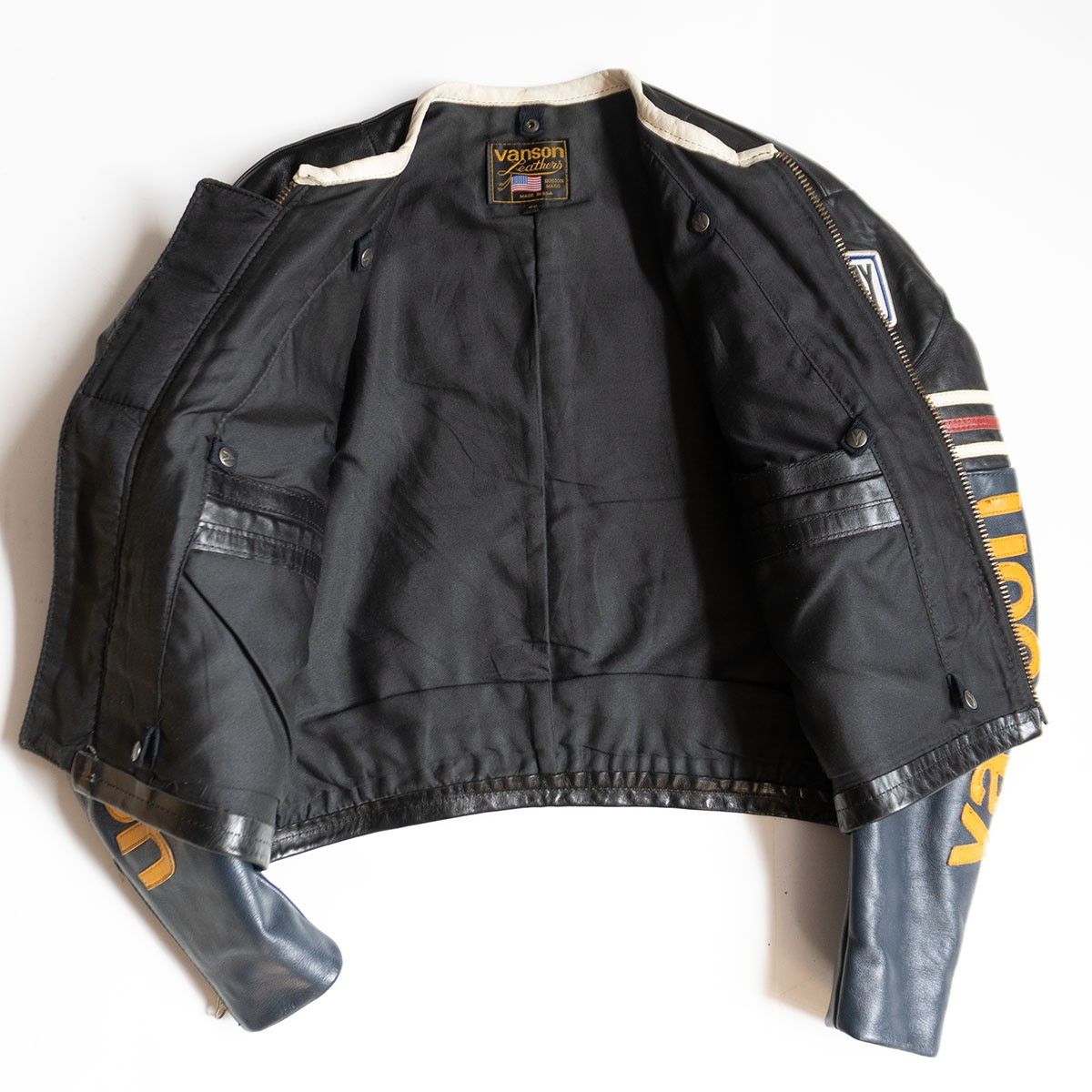 Vintage VANSON ONESTAR Biker Jacket Size 40 Size US XXS / EU 40 - 3 Thumbnail