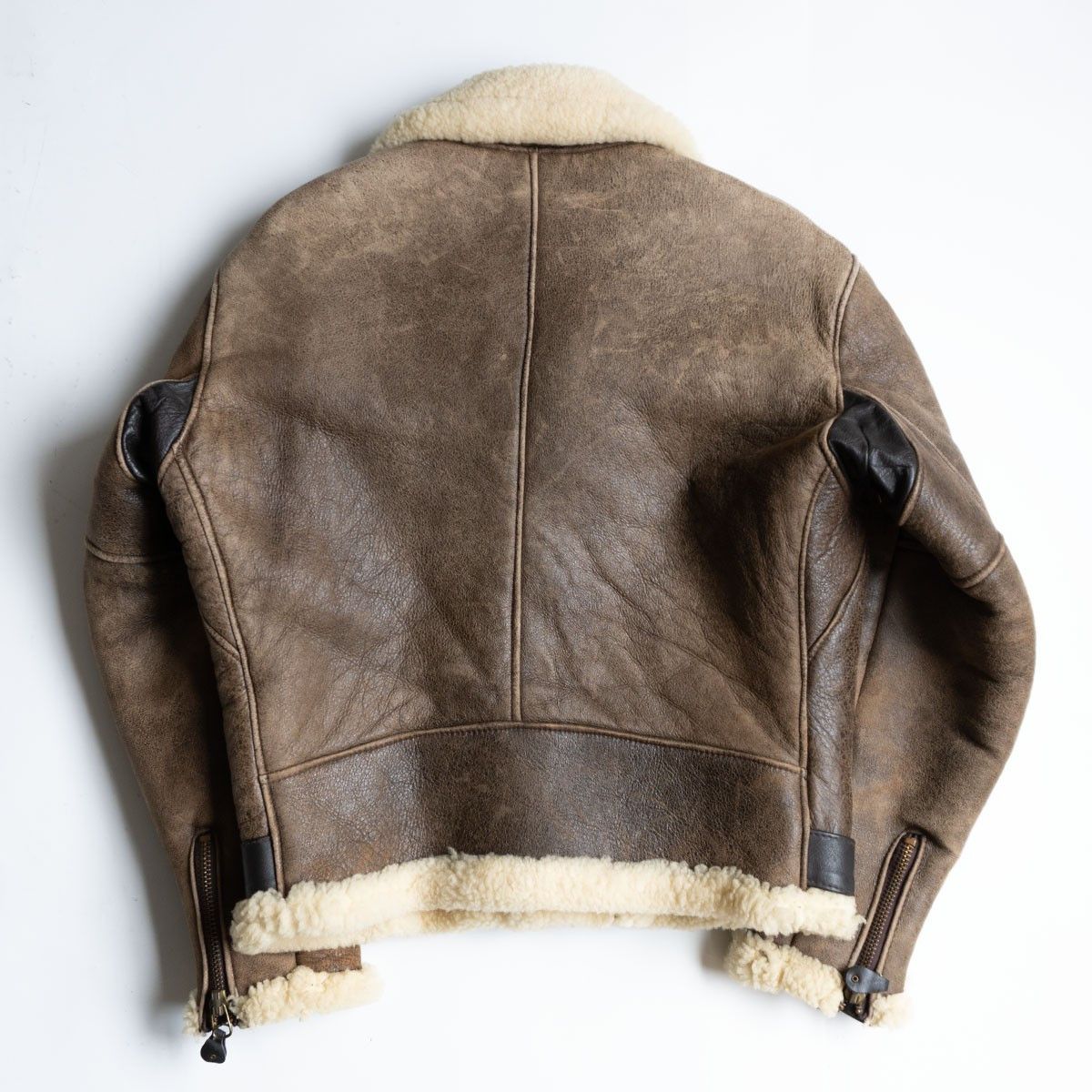 Schott Schott Shearling biker jacket Brown Size 40 Size US XXS / EU 40 - 2 Thumbnail
