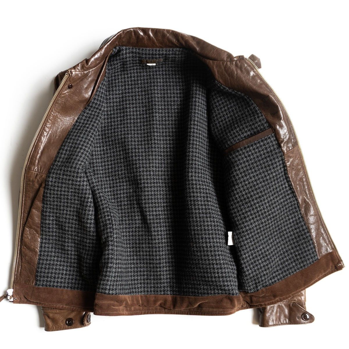 WEST RIDE WEST RIDE Goatskin Leather Jacket Brown Size 38 Size US L / EU 52-54 / 3 - 3 Thumbnail