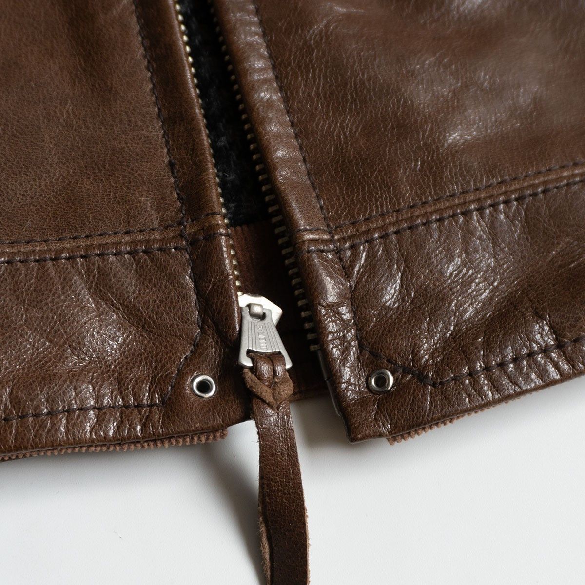 WEST RIDE WEST RIDE Goatskin Leather Jacket Brown Size 38 Size US L / EU 52-54 / 3 - 5 Thumbnail