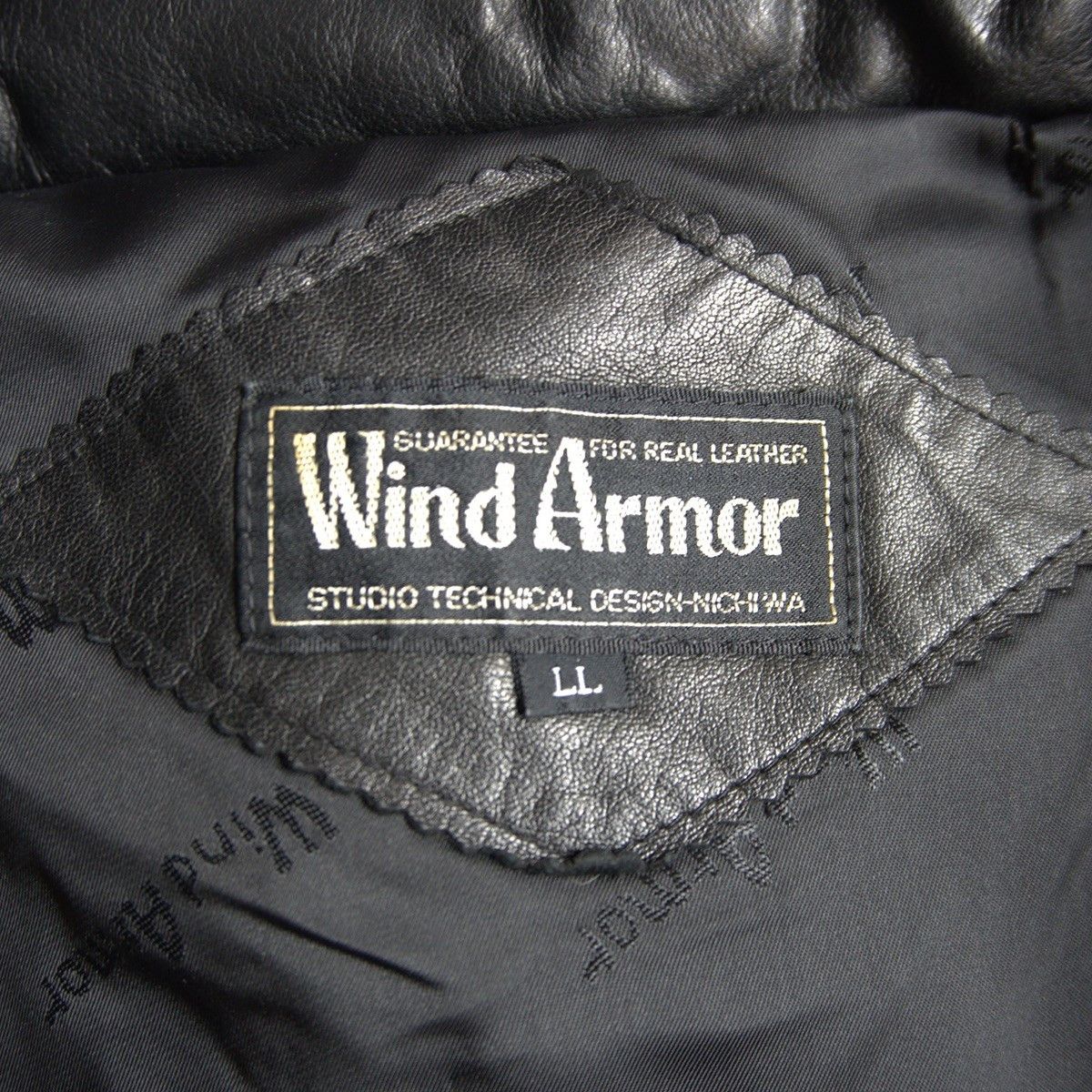 Vintage WIND ARMOR Leather Down Jacket Size LL Size US XL / EU 56 / 4 - 3 Thumbnail