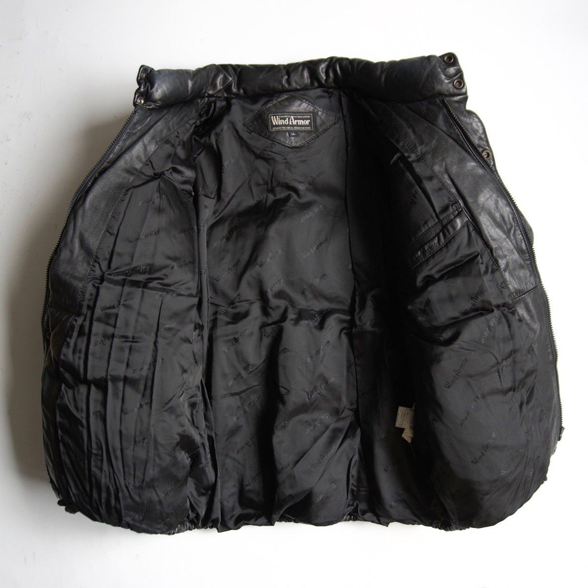 Vintage WIND ARMOR Leather Down Jacket Size LL Size US XL / EU 56 / 4 - 4 Thumbnail
