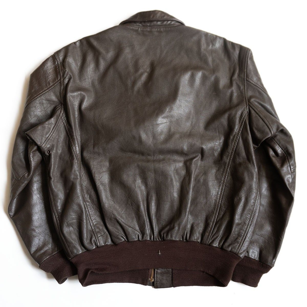 Avirex Avirex A-2 Leather Flight Jacket Size 44R Size US XXL / EU 58 / 5 - 2 Thumbnail