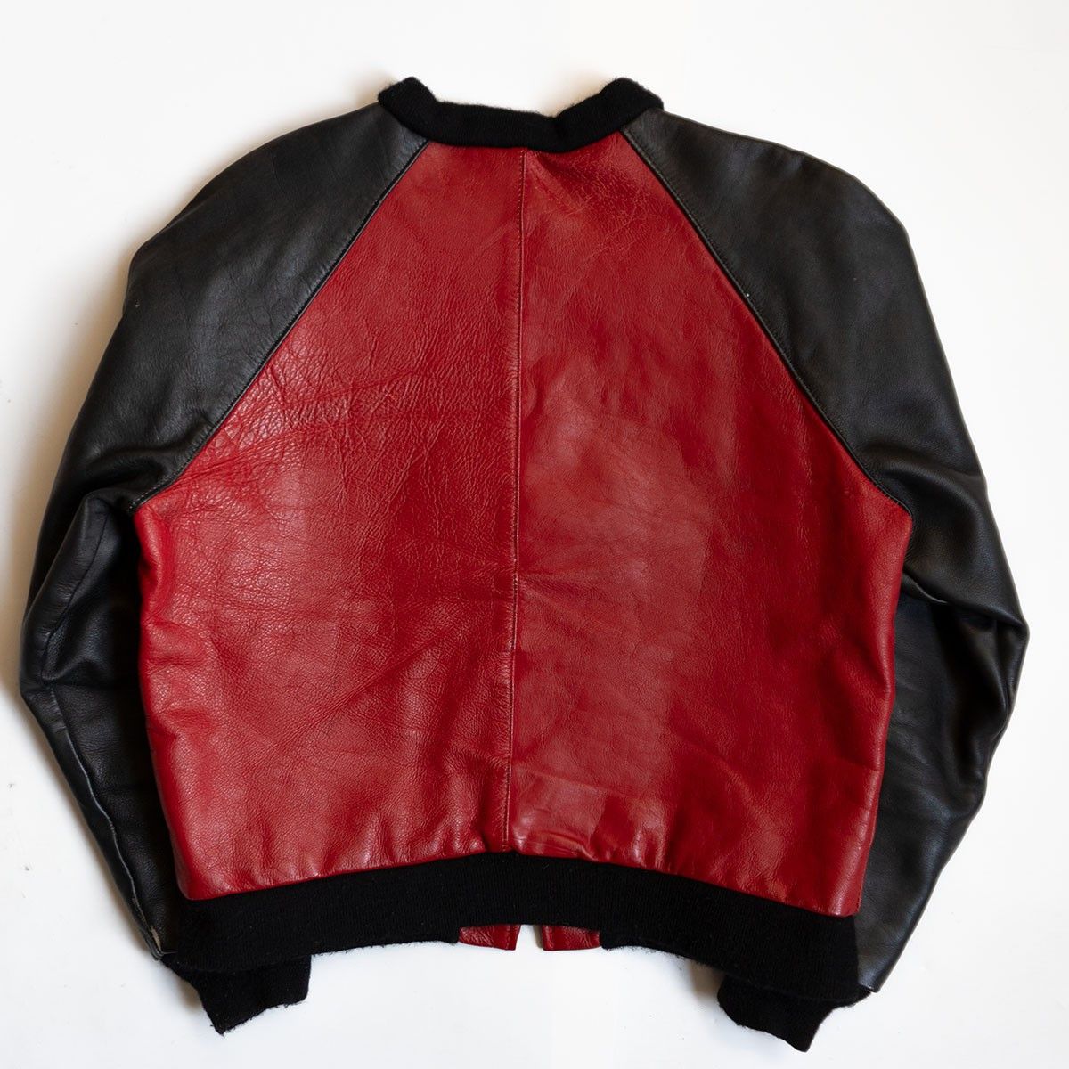 Vintage VANSON All Leather Varsity Jacket Black Size 42 Size US XS / EU 42 / 0 - 2 Thumbnail