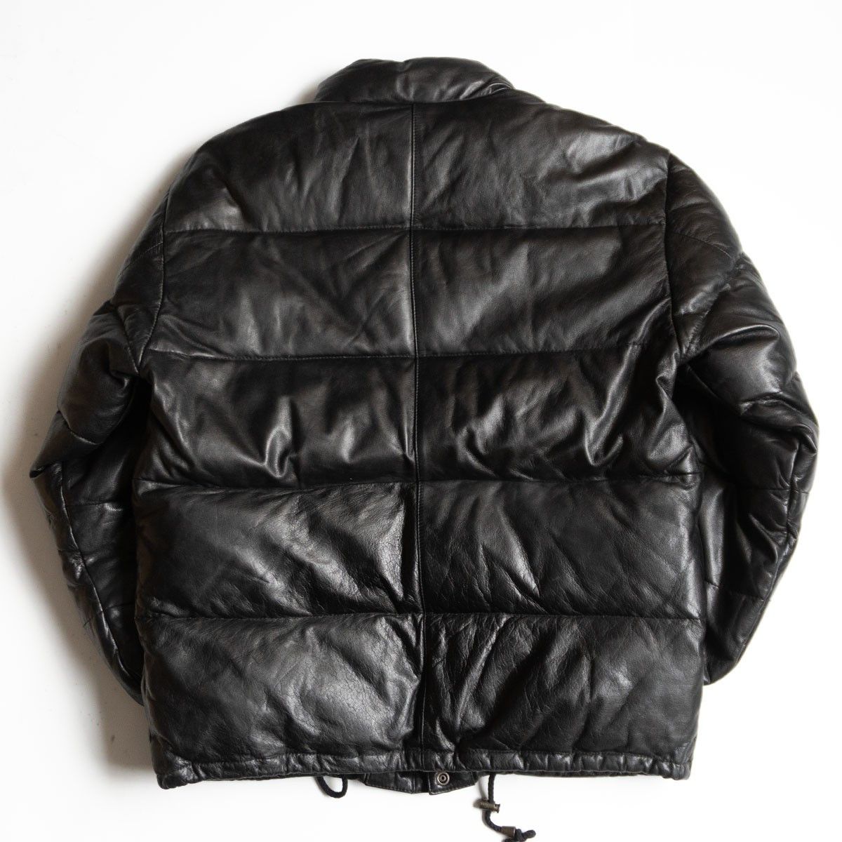 Vintage WIND ARMOR Leather down jacket Black Size M Size US M / EU 48-50 / 2 - 2 Thumbnail