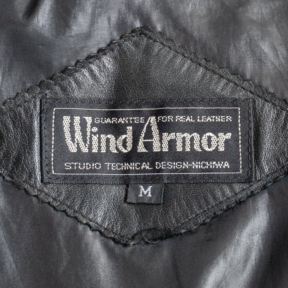 Vintage WIND ARMOR Leather down jacket Black Size M Size US M / EU 48-50 / 2 - 3 Thumbnail