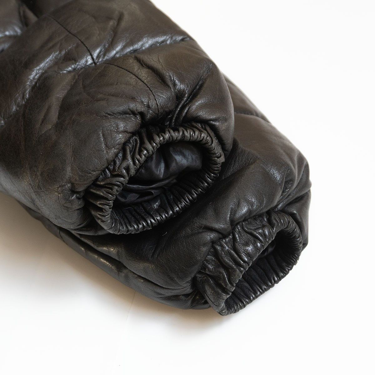 Vintage WIND ARMOR Leather Down Jacket Black Size L Size US L / EU 52-54 / 3 - 7 Thumbnail